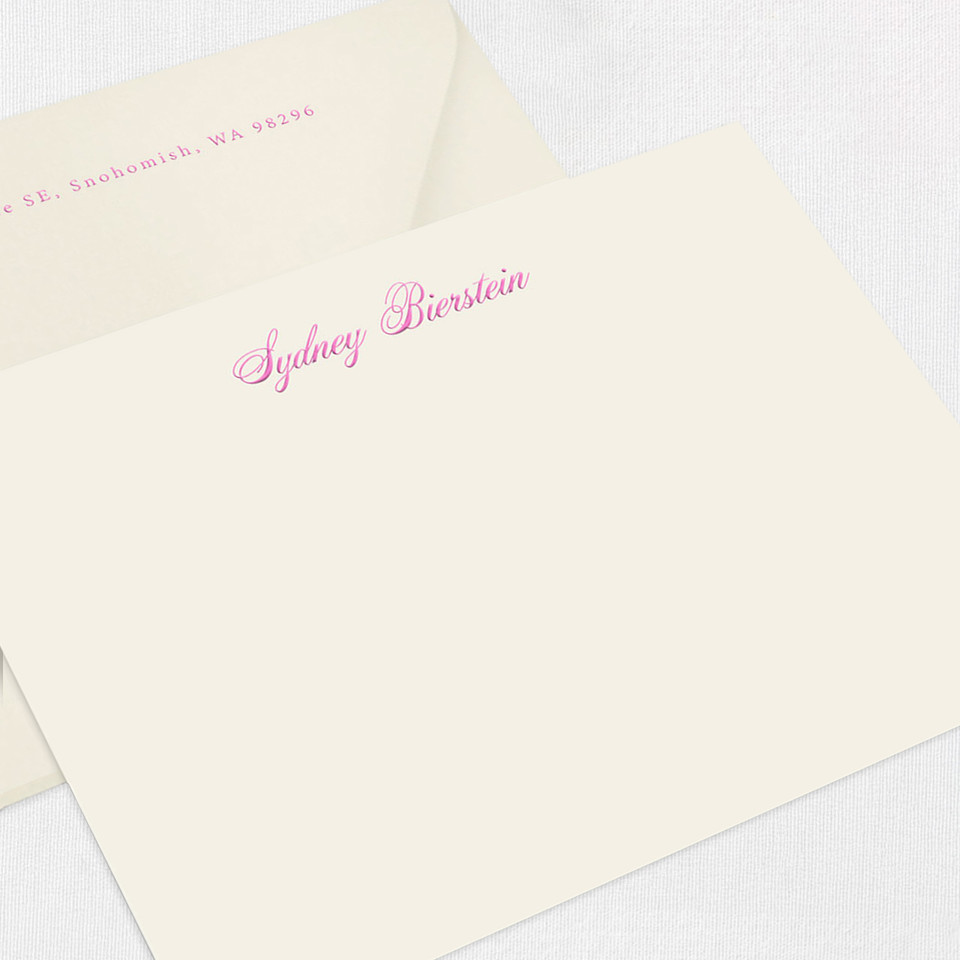 Sydney Personalized Stationery Card