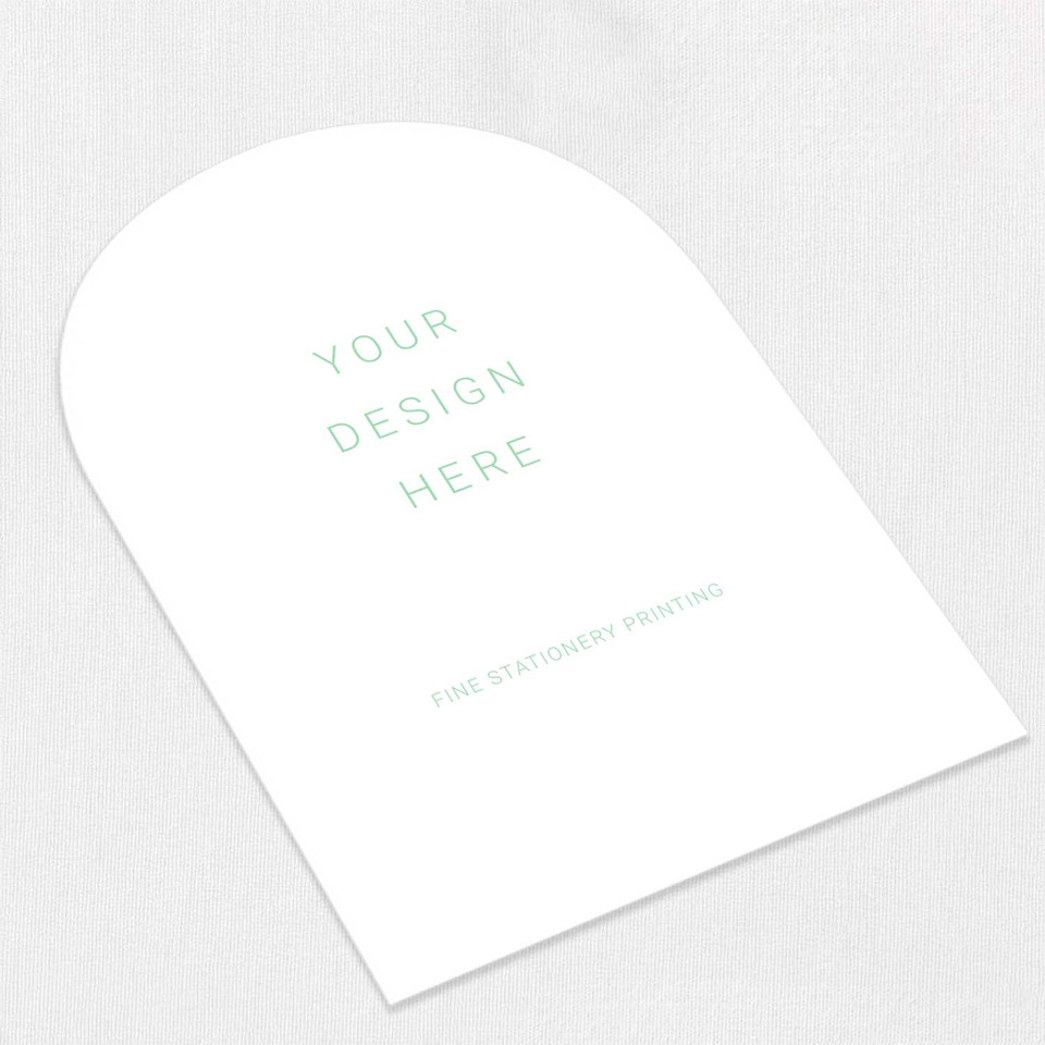 Arch Cards - We Print Your Design Die Cut Cards Leslie Stationery Store