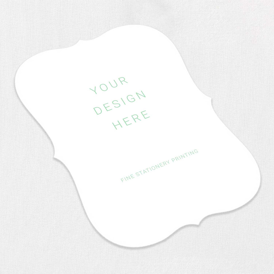 Bracket Cards - We Print Your Design Die Cut Cards Leslie Stationery Store