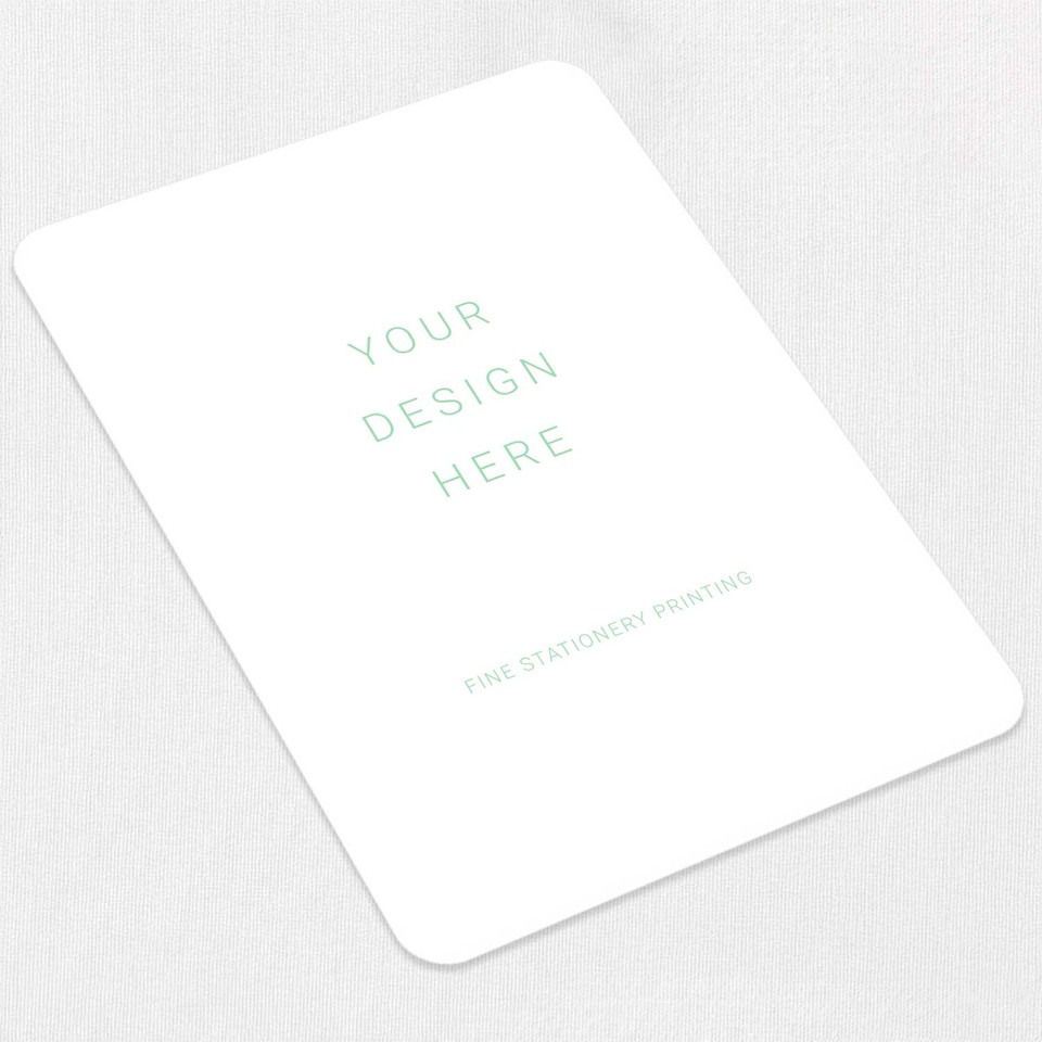 Rounded Cards - We Print Your Design Die Cut Cards Leslie Stationery Store