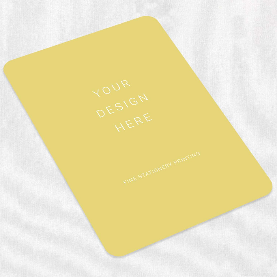 Rounded Cards Print Die Cut Cards Leslie Stationery Store