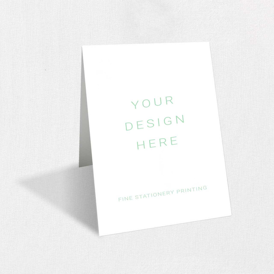 Tent Fold Cards - We Print Your Design Folded Cards Leslie Stationery Store