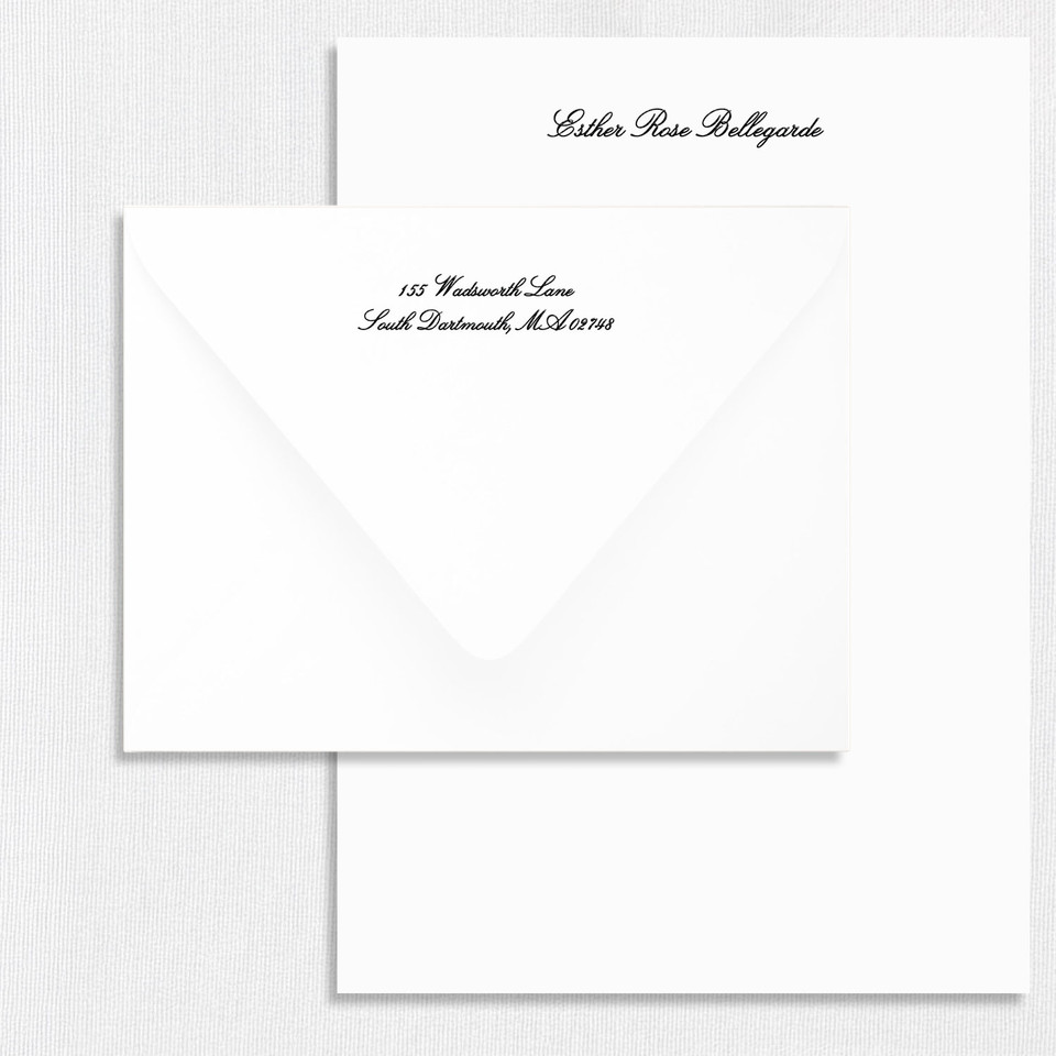 Esther Personalized Letter Sheet Personalized Leslie Stationery Store