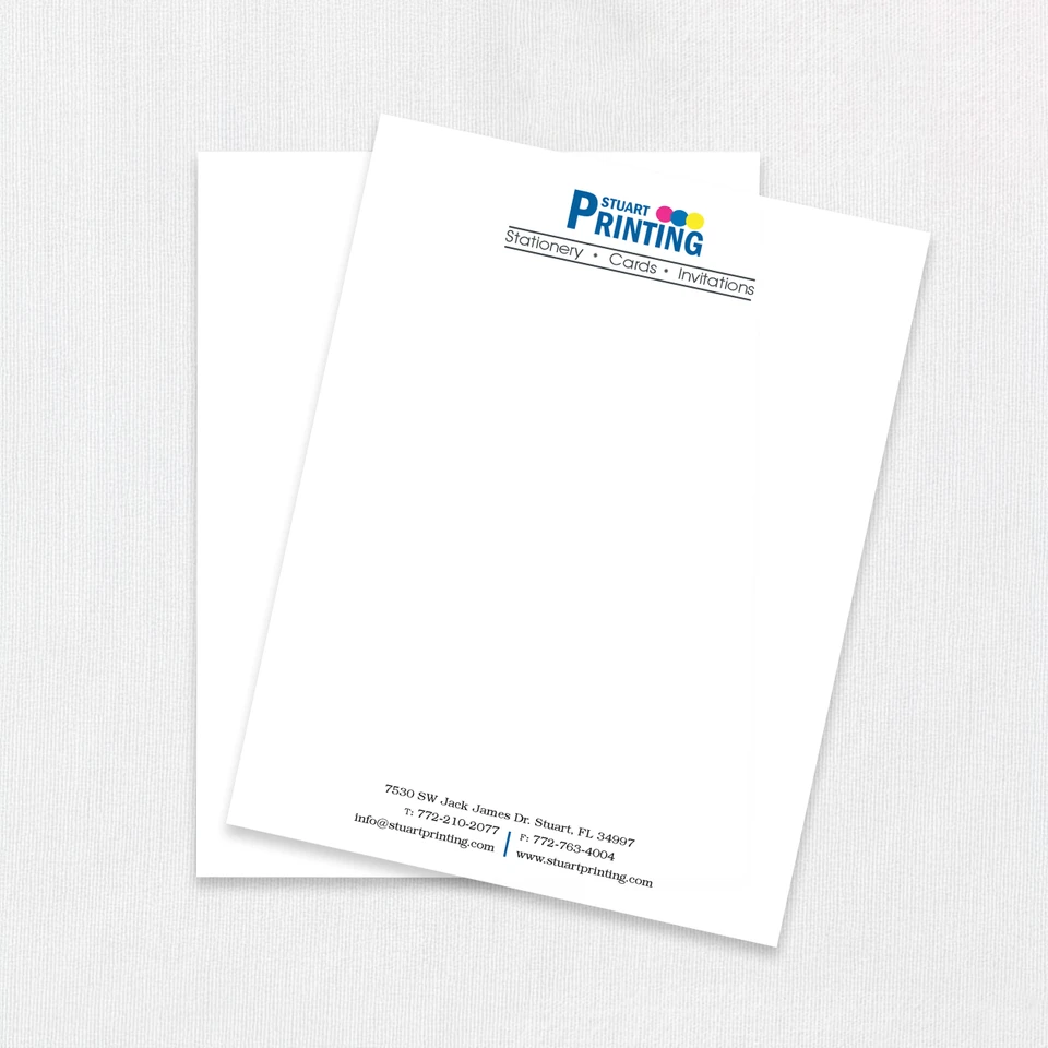 Full Color Raised Letterhead 