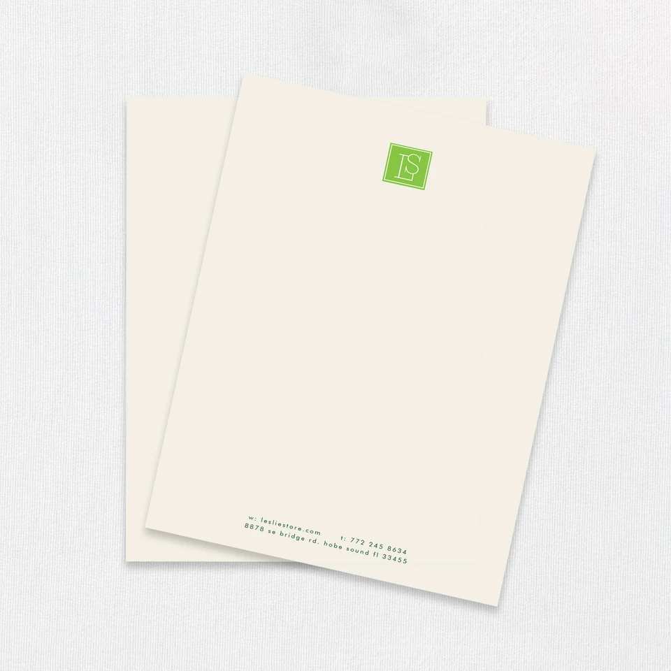 Spot Color Raised Letterhead 