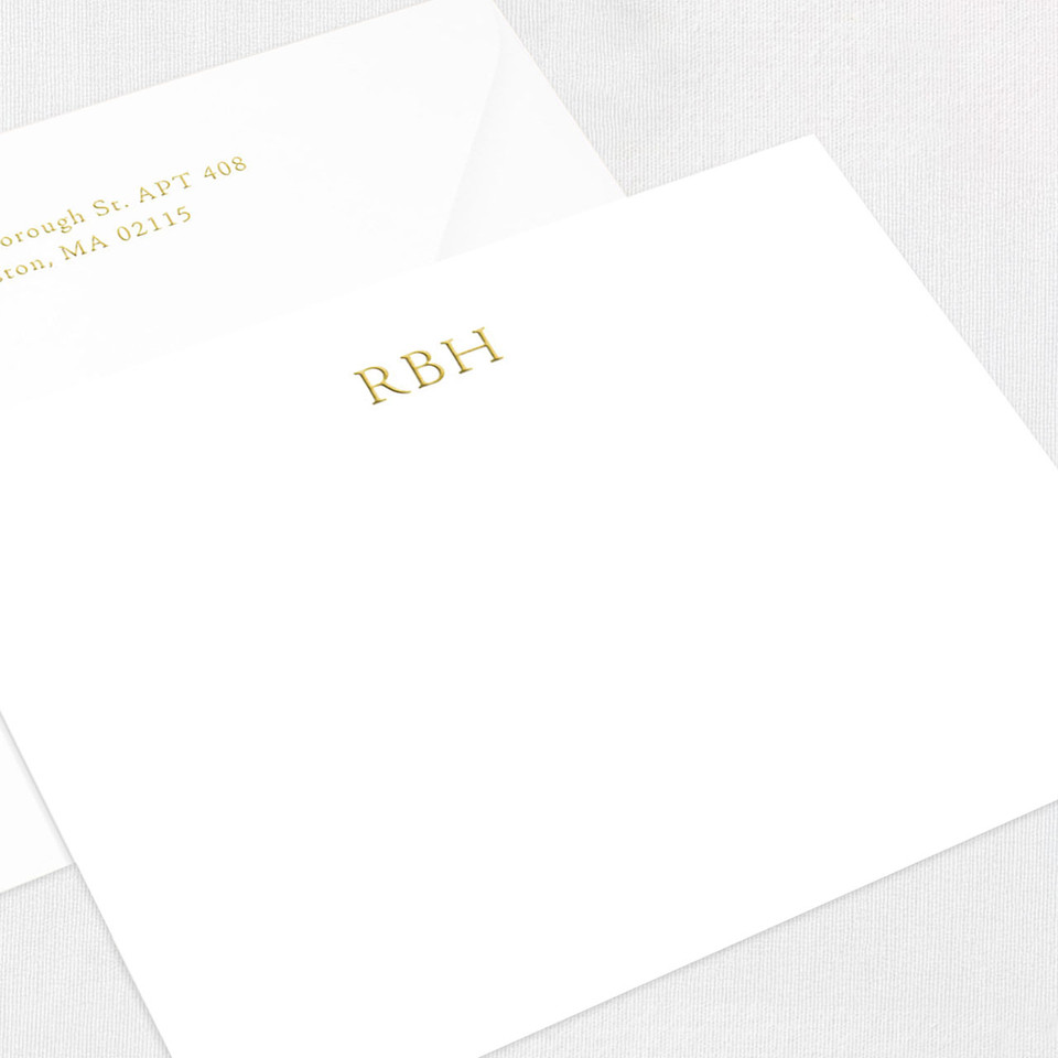 RBH Flat Notecard Custom Stationery Leslie Stationery Store