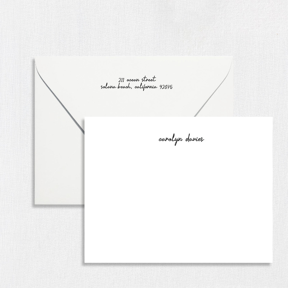 Carolyn Flat Notecard