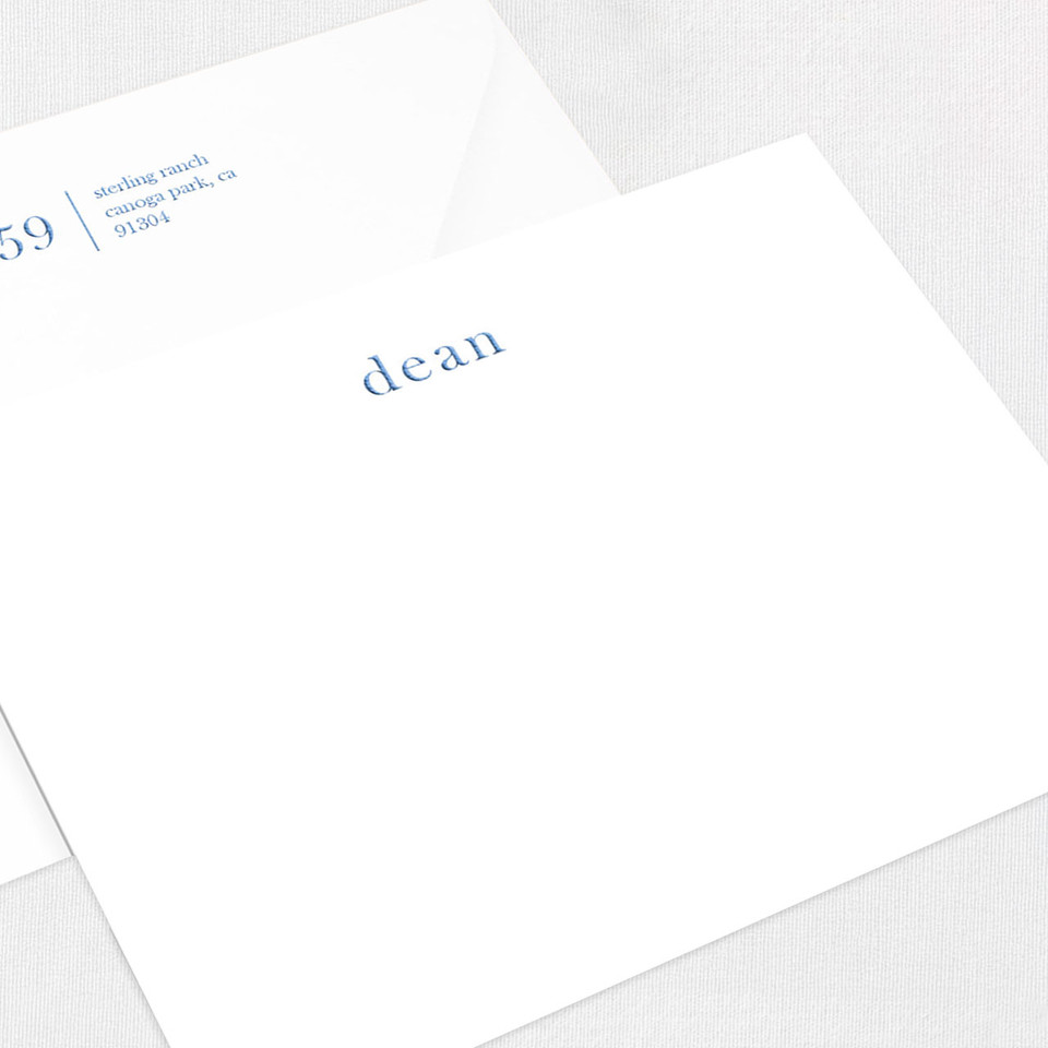 Dean Flat Notecard