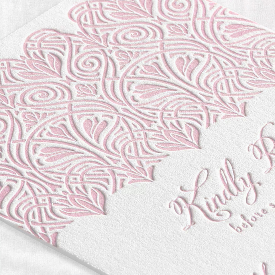 Letterpress Gala Invitations Letterpress Leslie Stationery Store