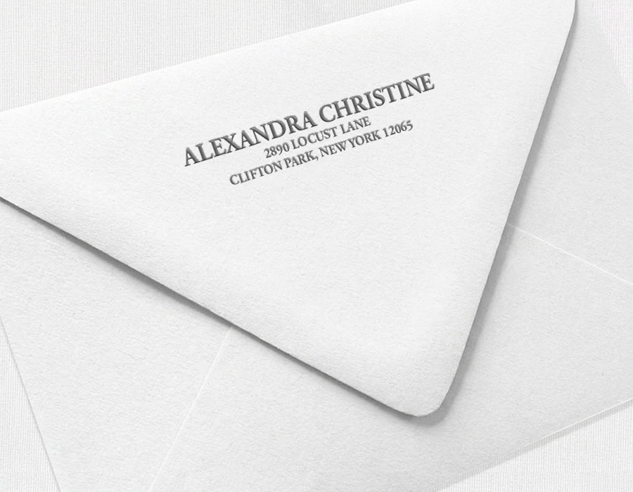 Letterpress Envelopes Return Address