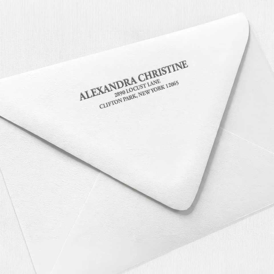 Letterpress Envelopes Back Flap Letterpress Leslie Stationery Store
