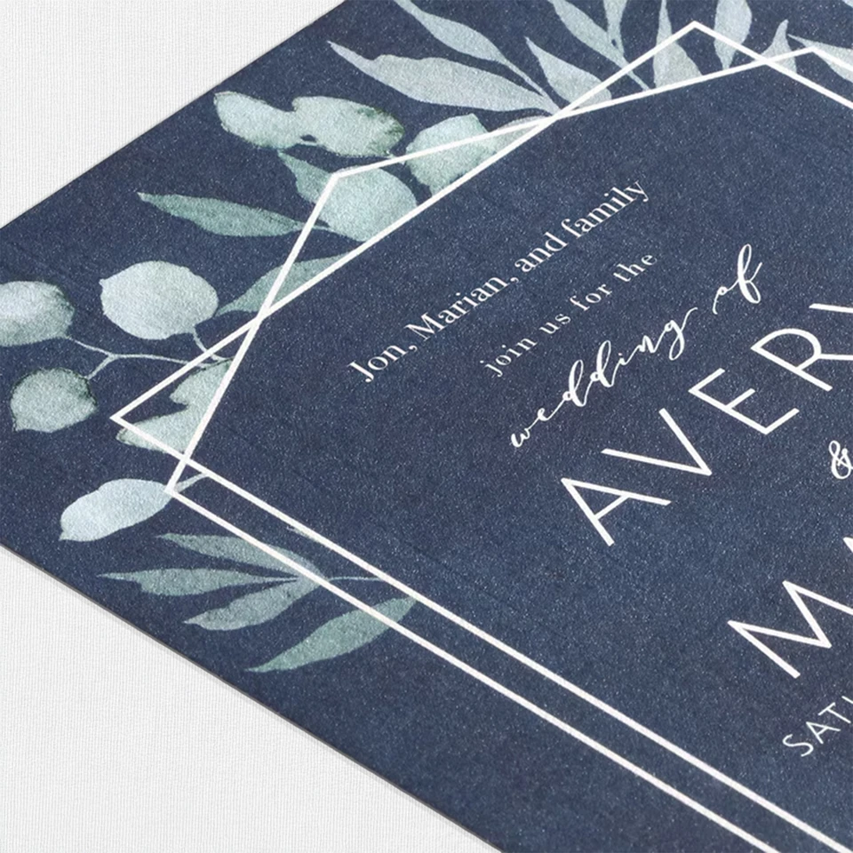 Print A7 Card - White Ink White Ink Leslie Stationery Store
