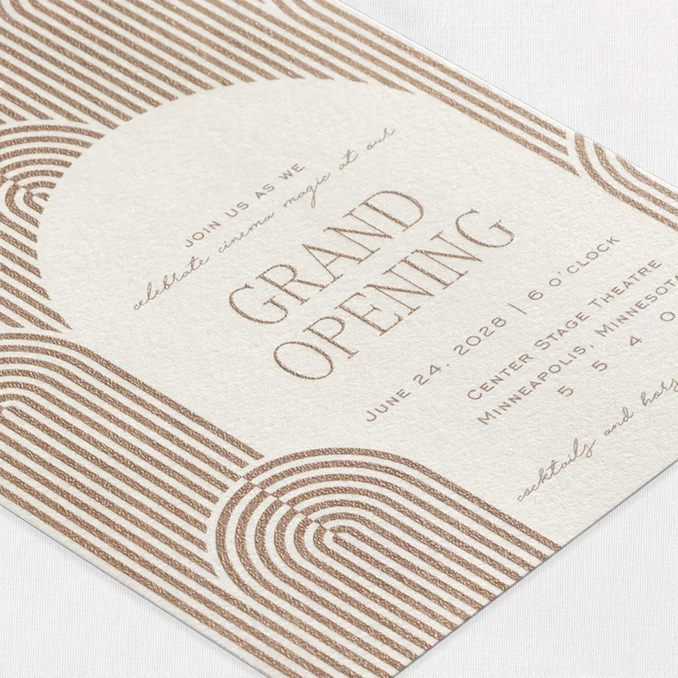 Thermography-Foil Print A7 Card