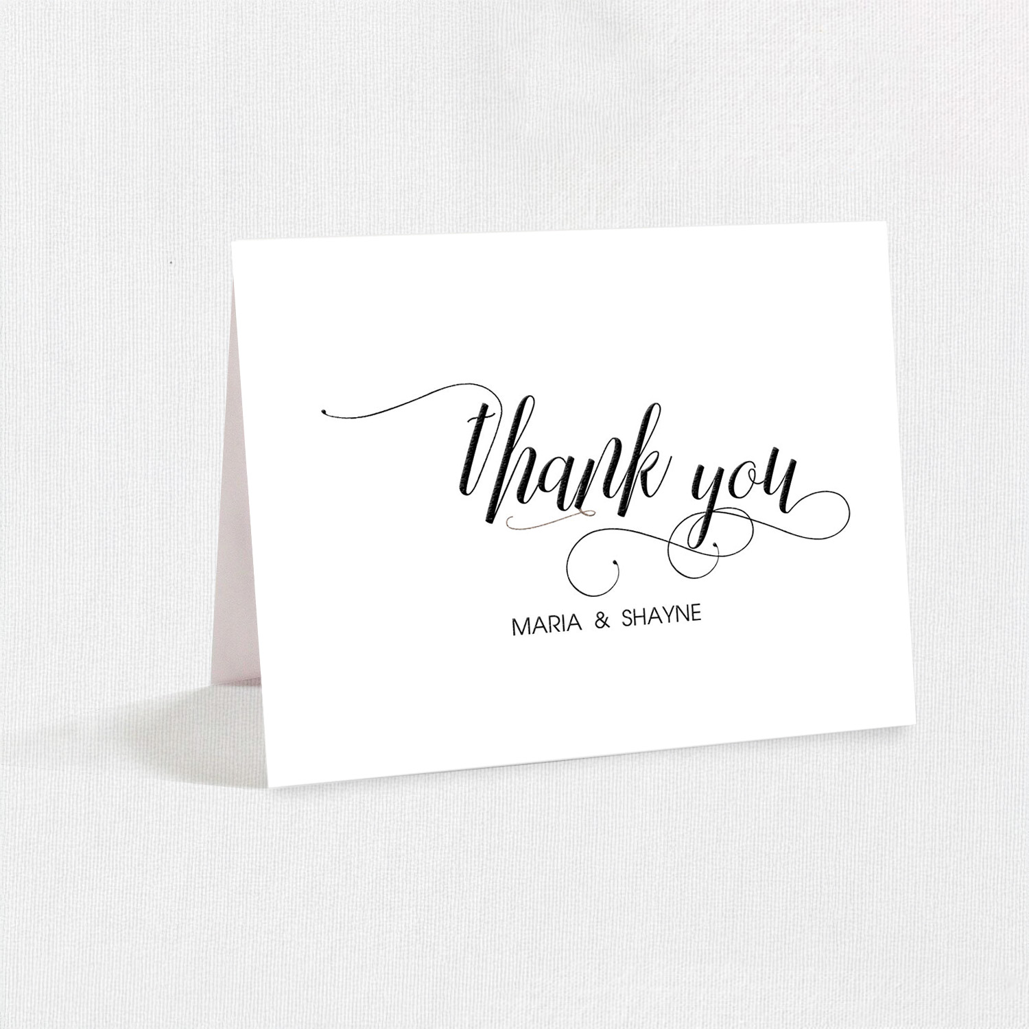 Maria Calligraphy Thank Your Cards