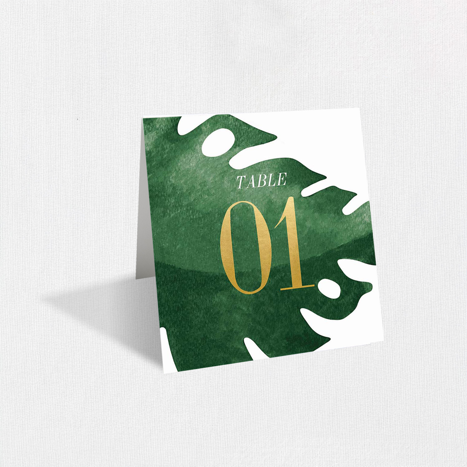 Elegant Tropical Table Numbers