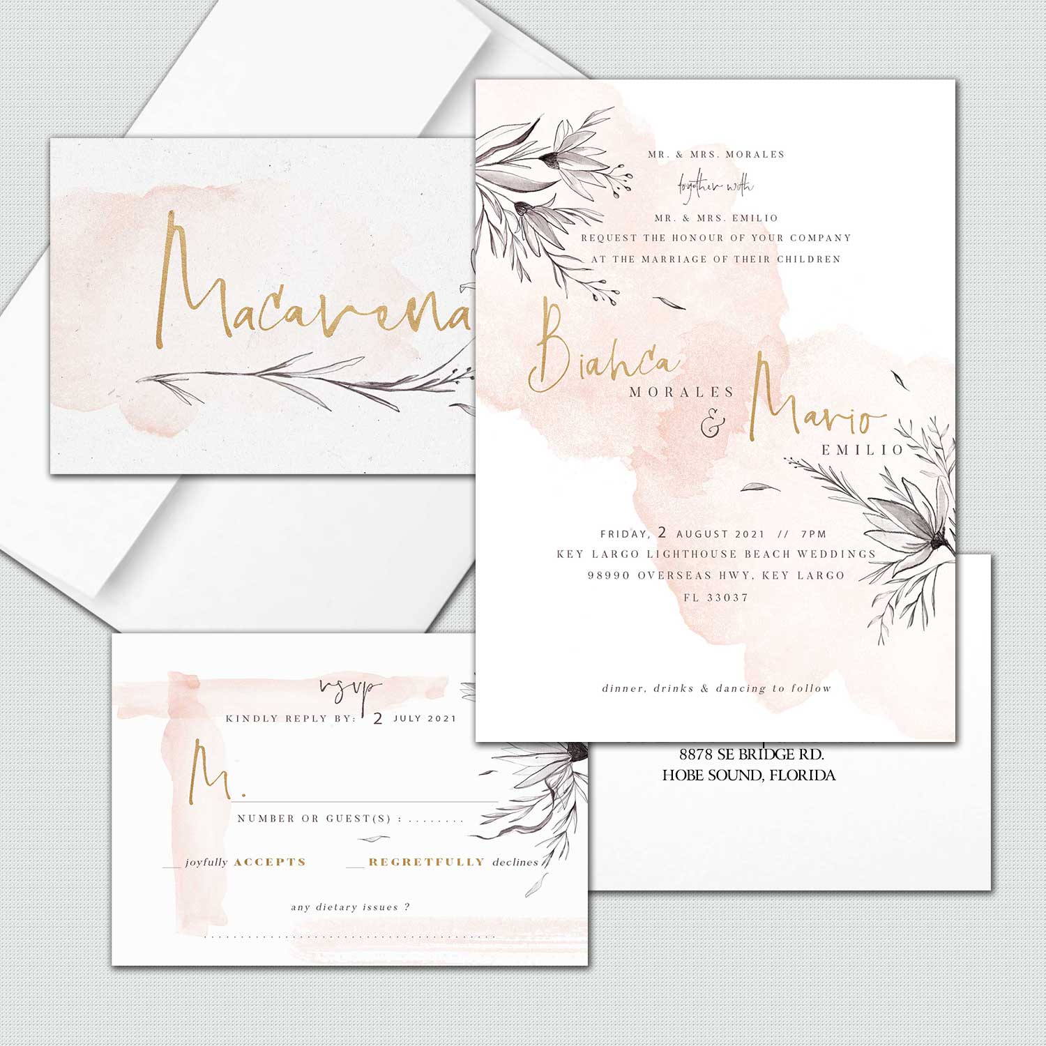 Bianca Wedding Invitations