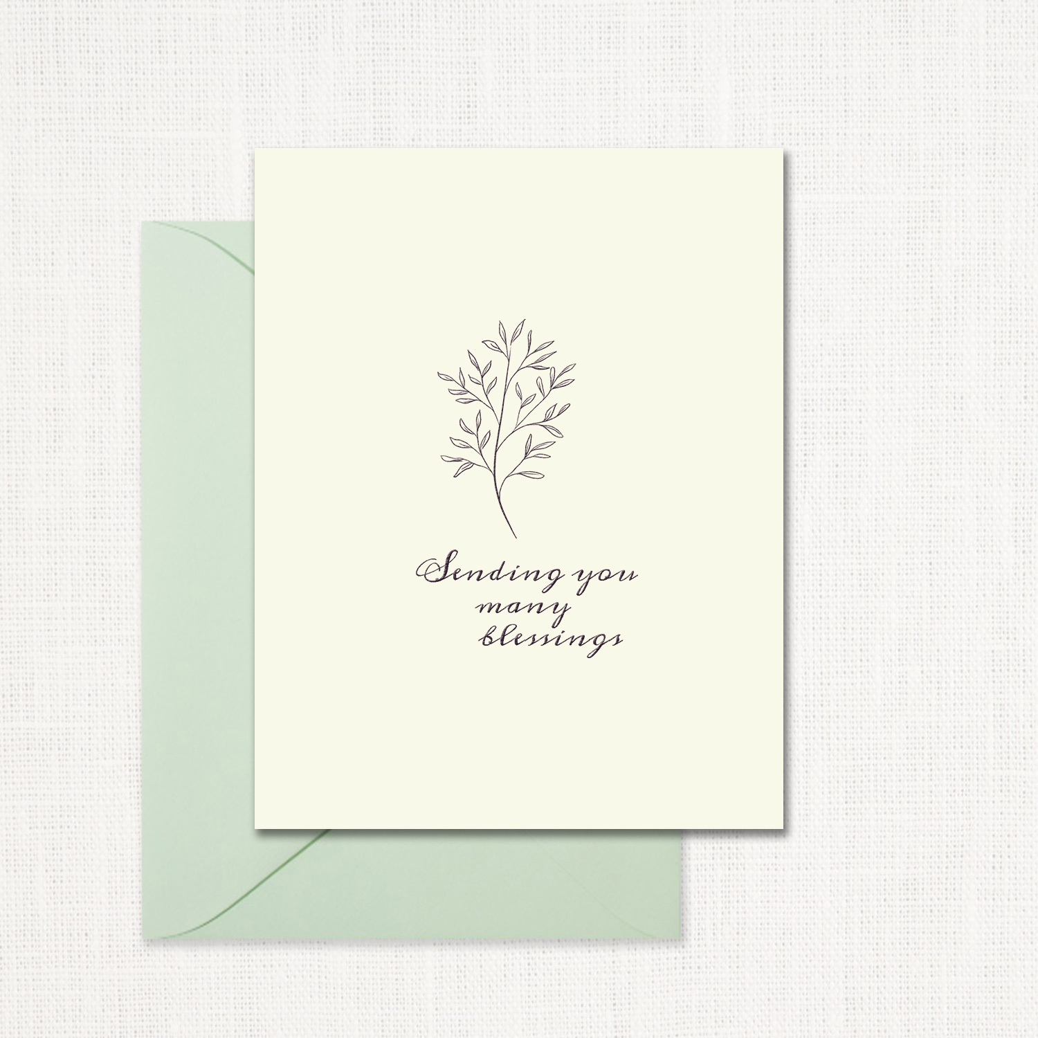 Sending Many Blessings Greeting Card