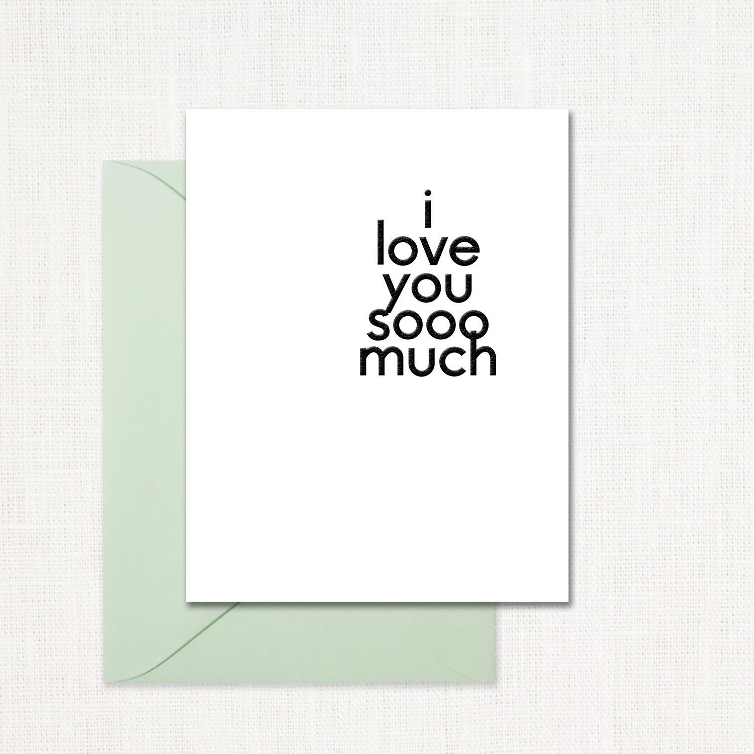 Love You Sooo Much Greeting Card