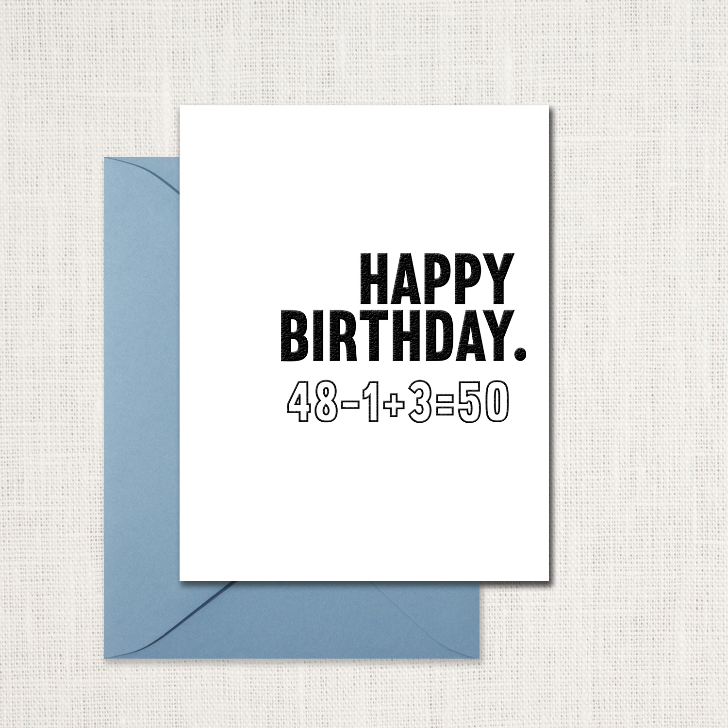 Happy 50 Birthday Greeting Card
