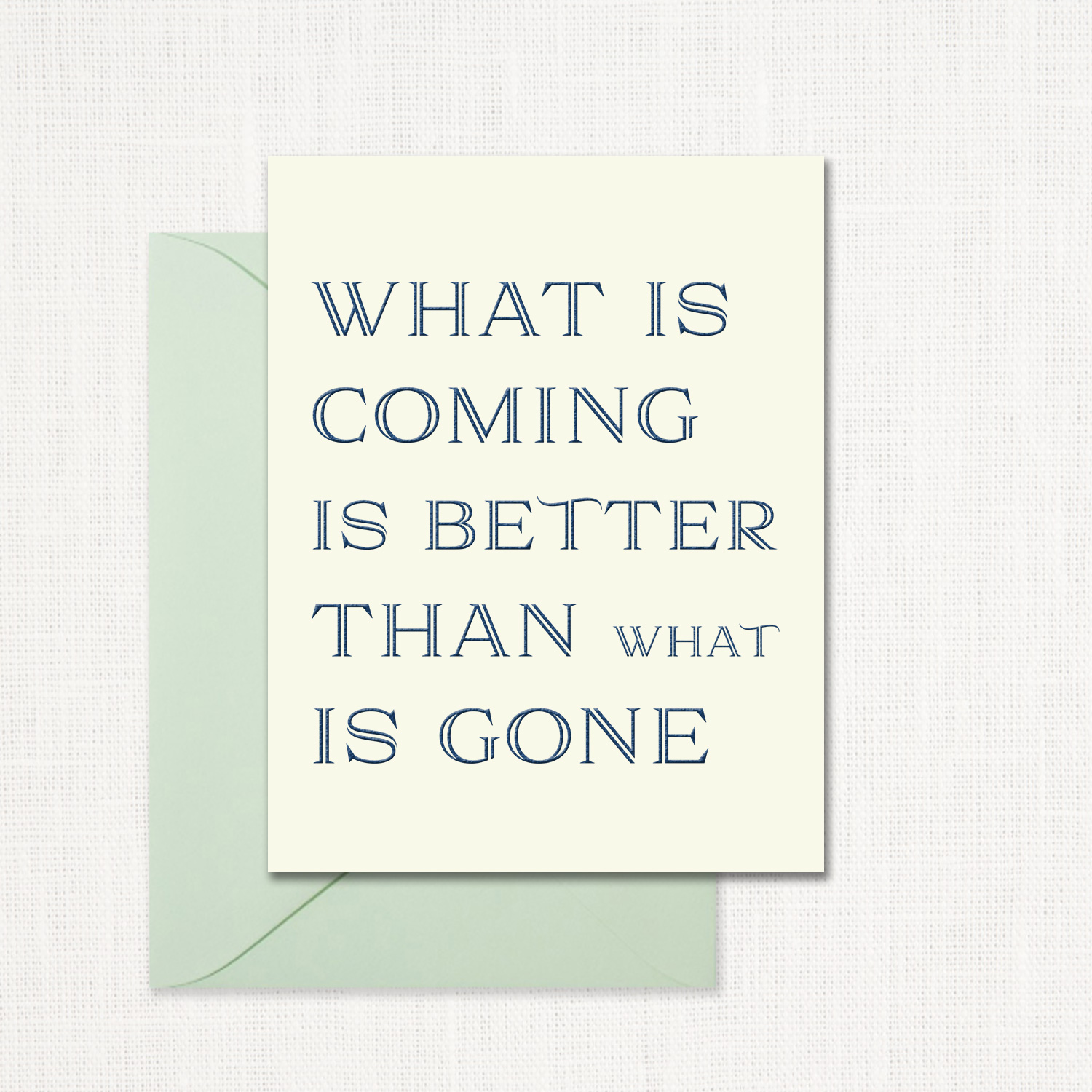 What is Coming Greeting Card