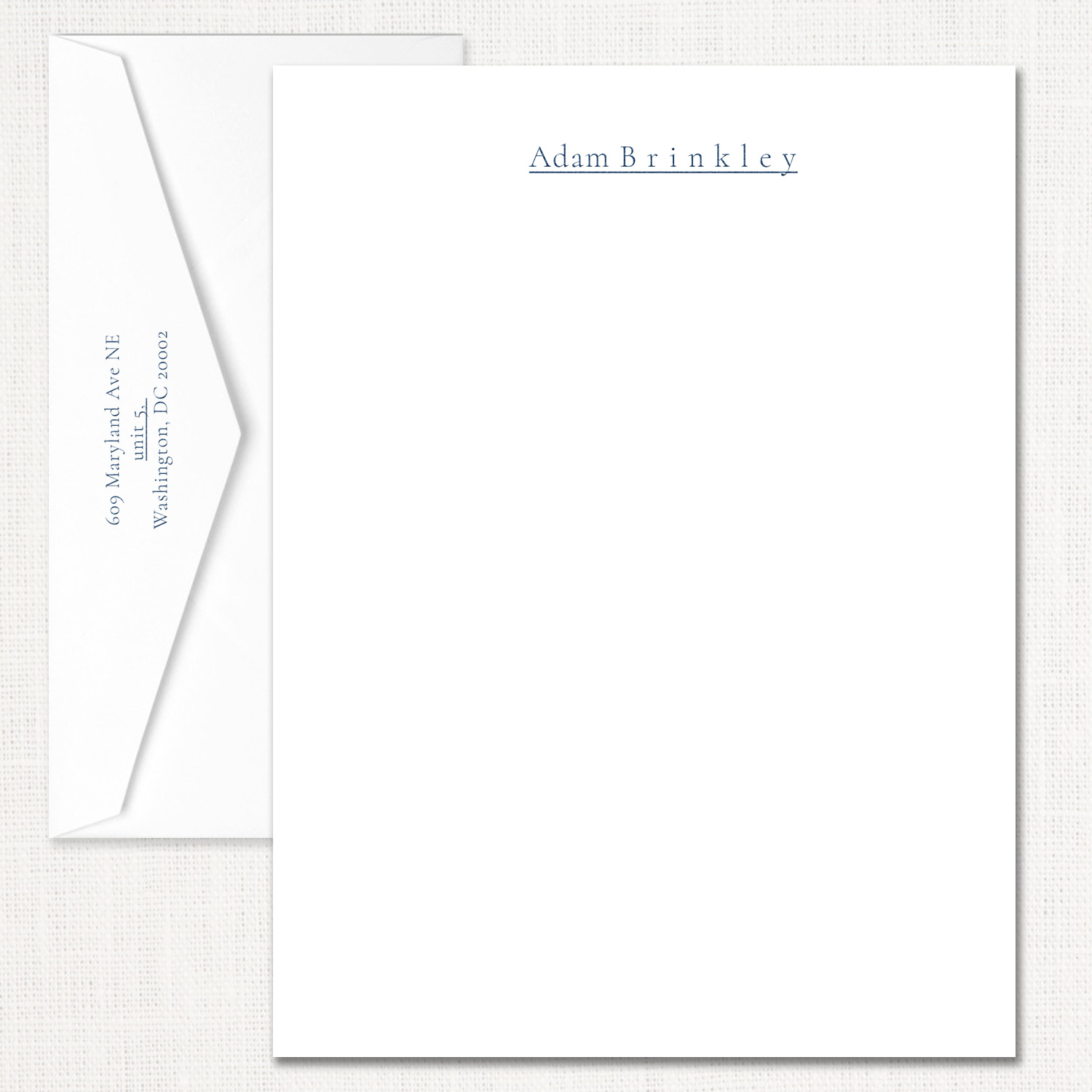 Adam Personalized Letter Sheet