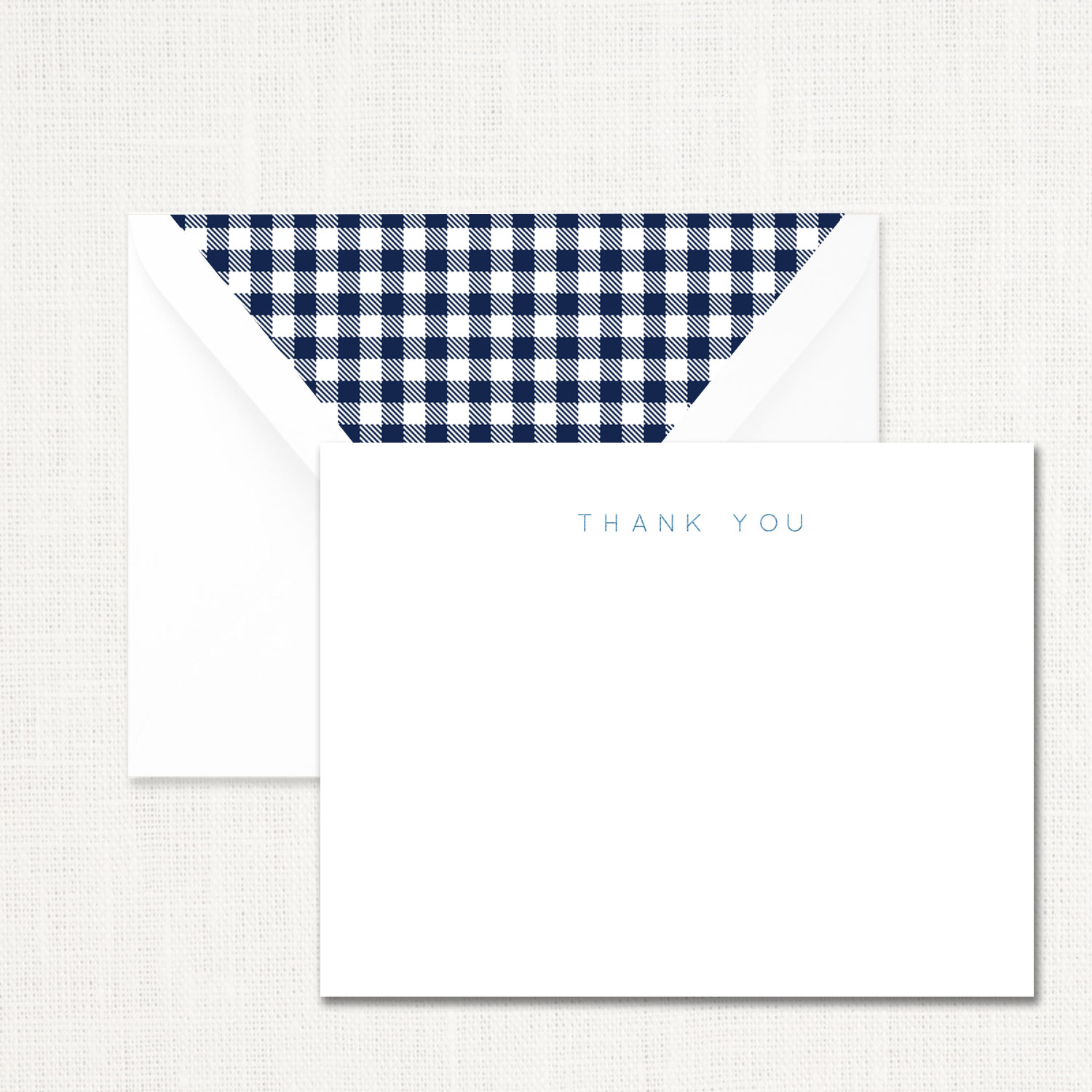 Blue Thank You Note Set