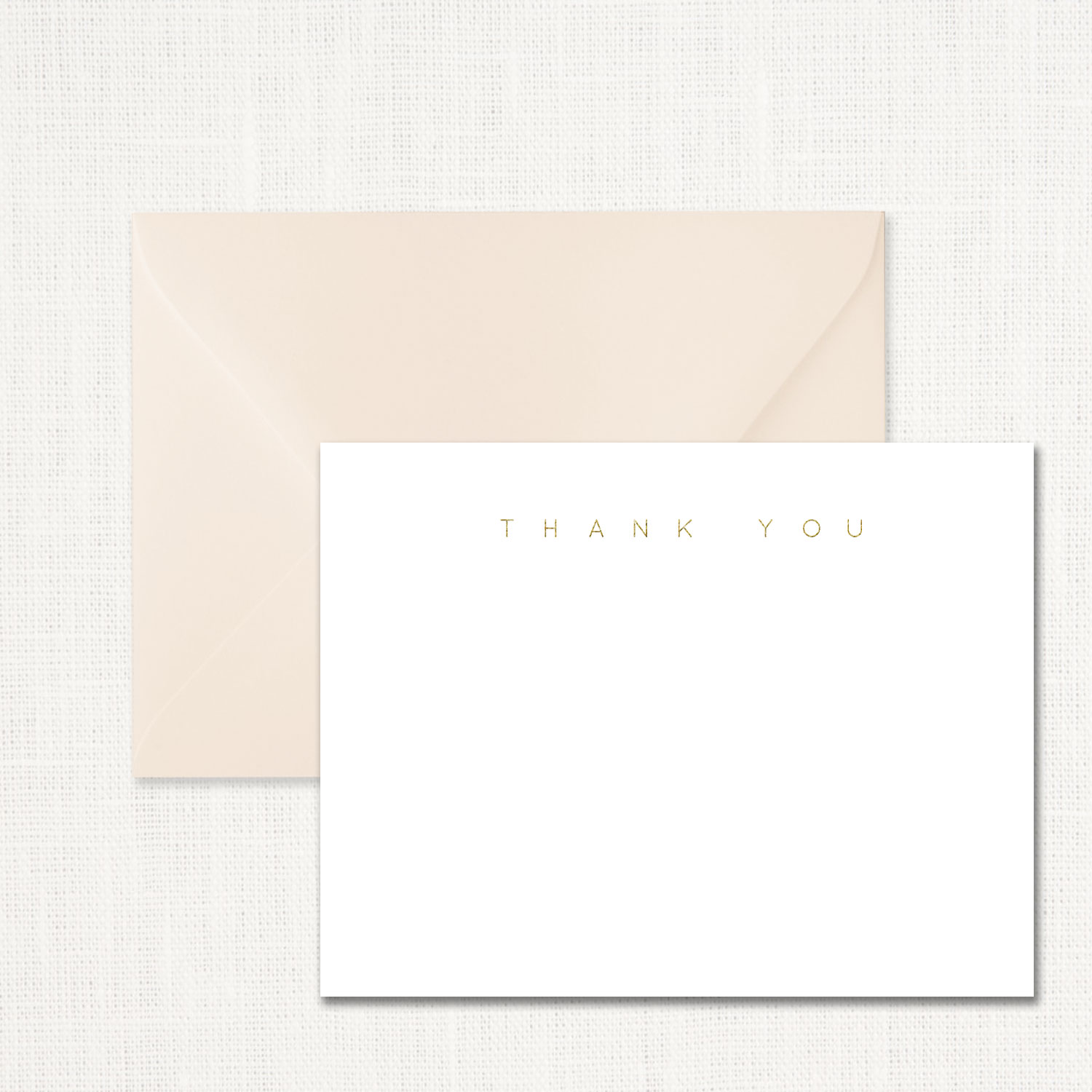 Sweet Gold Thank You Note Set