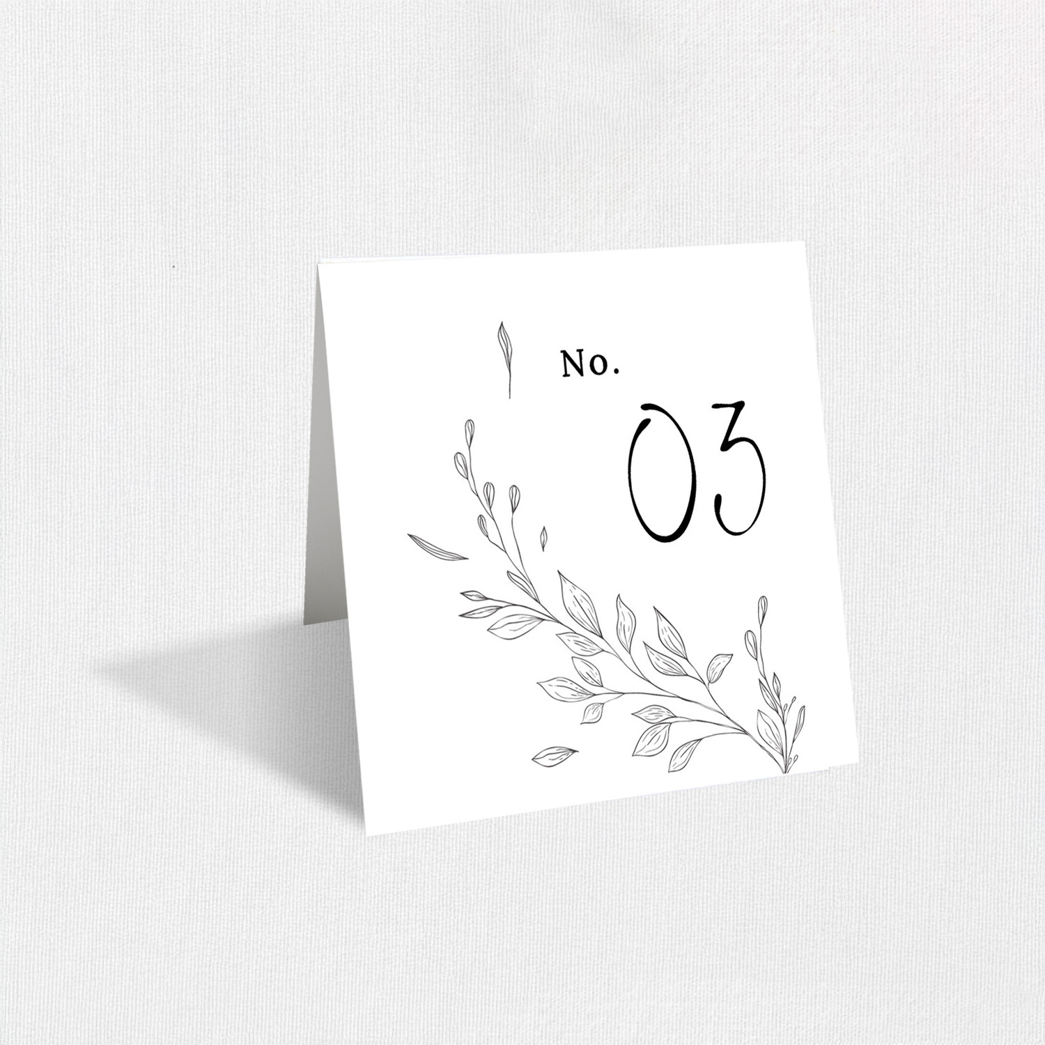 Heather Table Numbers