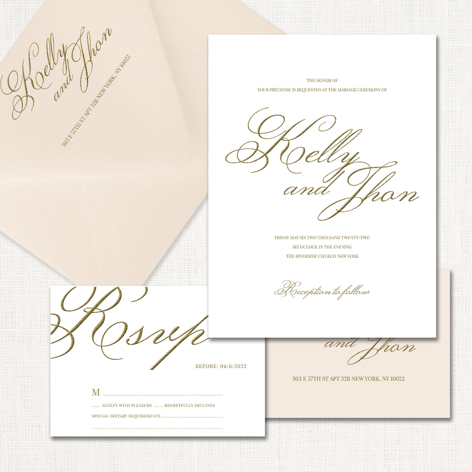 Kelly Wedding Invitations