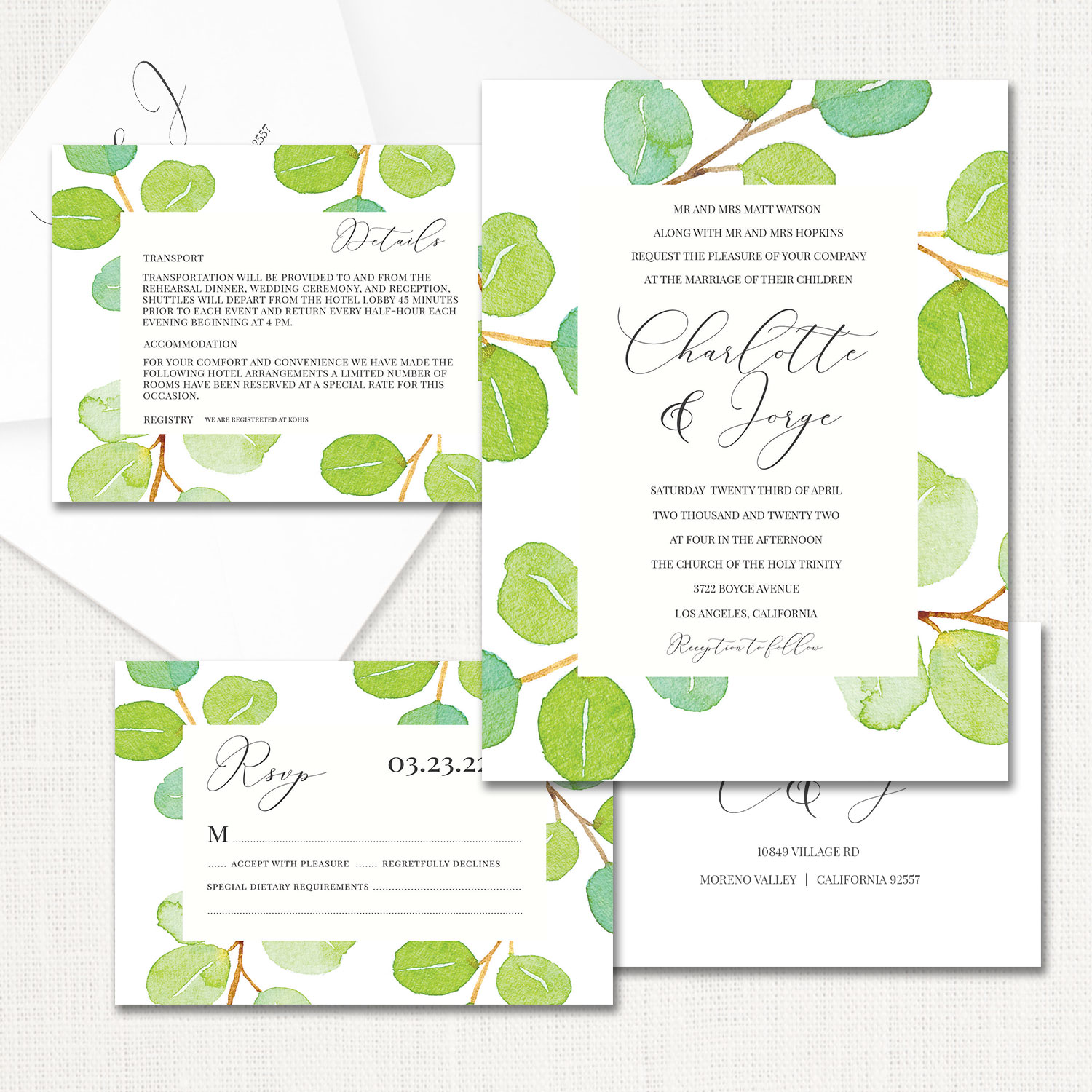 Charlotte Wedding Invitations