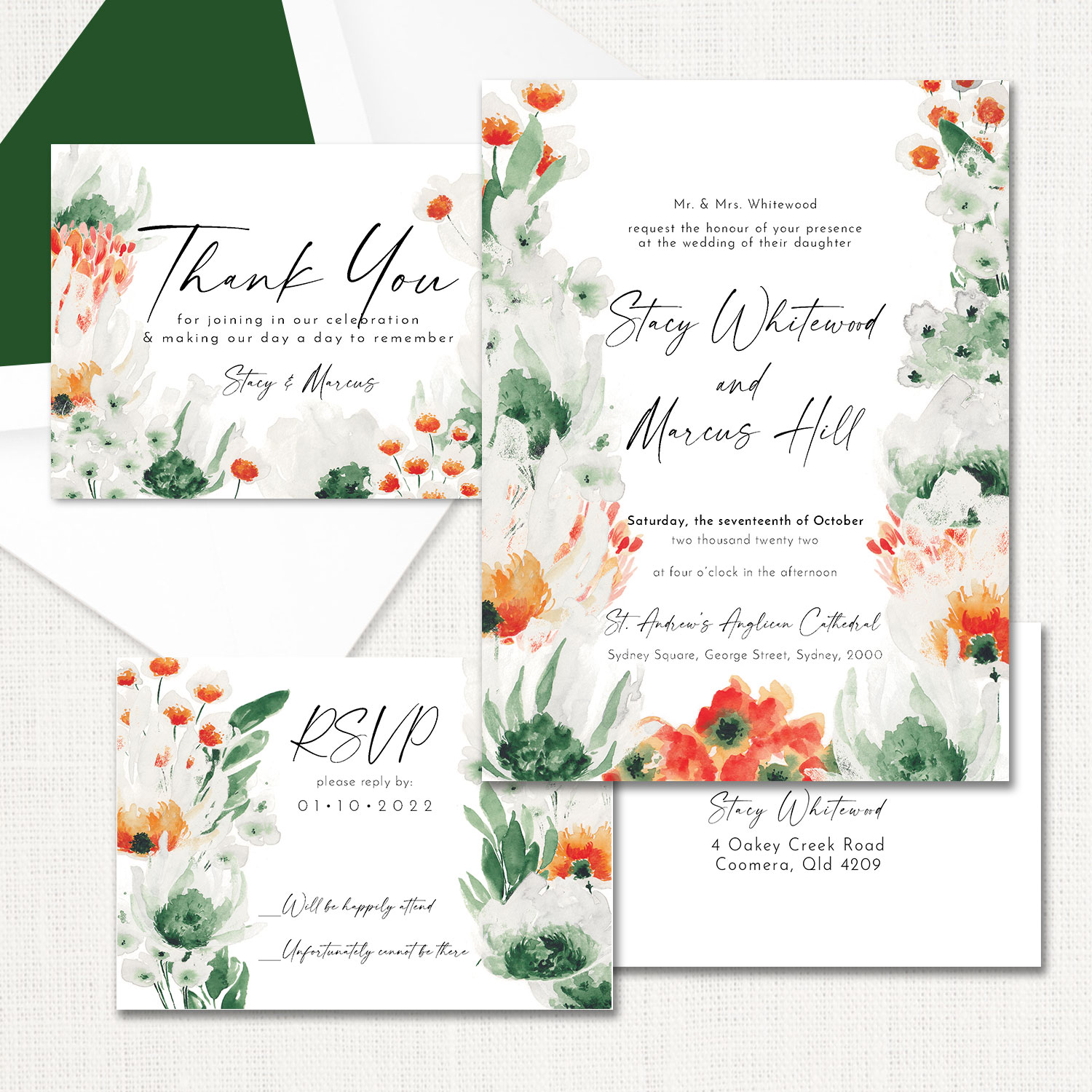 Stacy Wedding Invitations