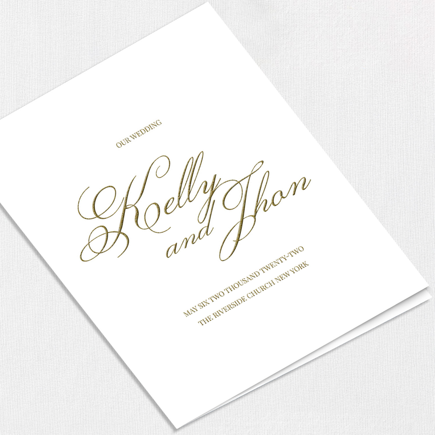 Kelly Wedding Programs