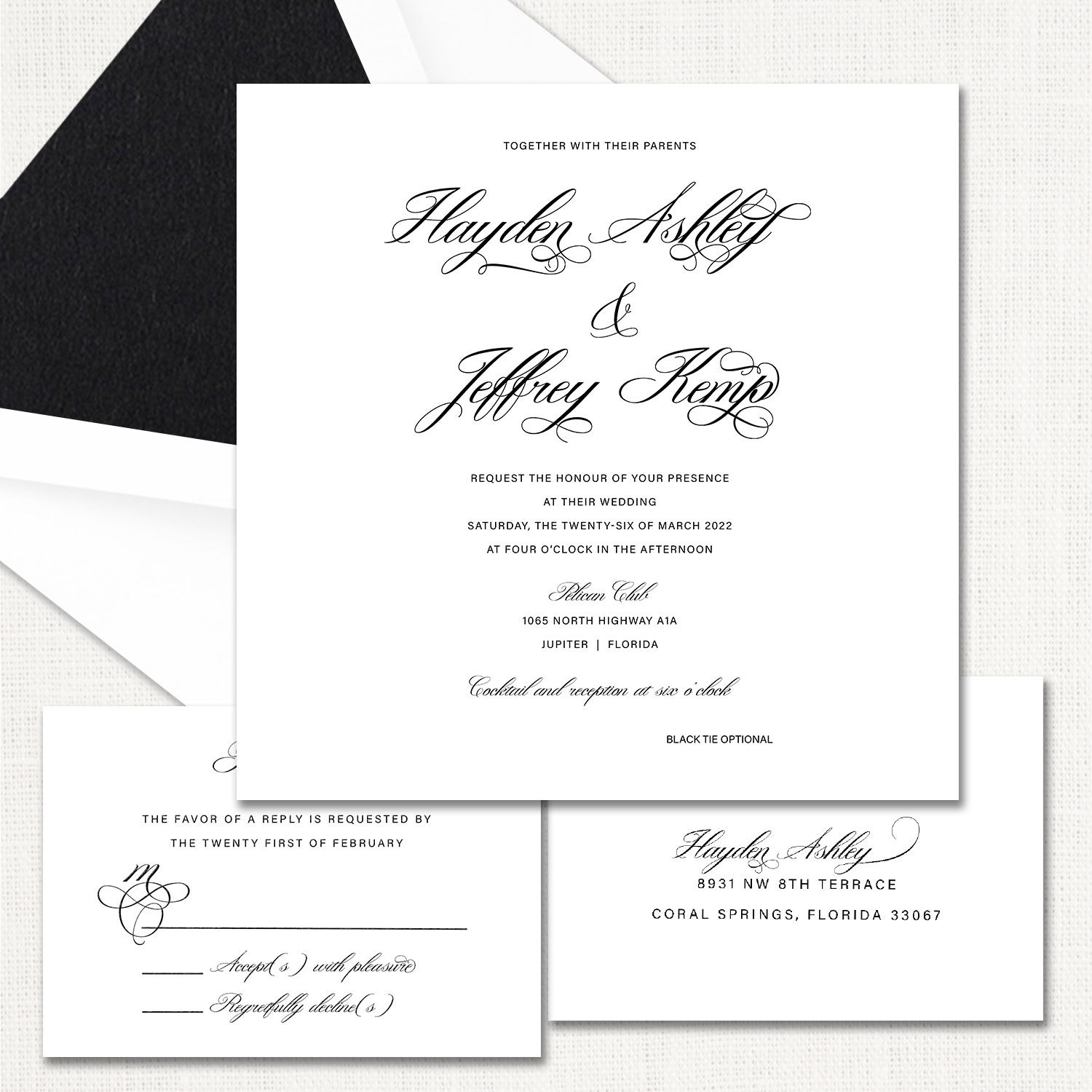 Hayden Square Wedding Invitations