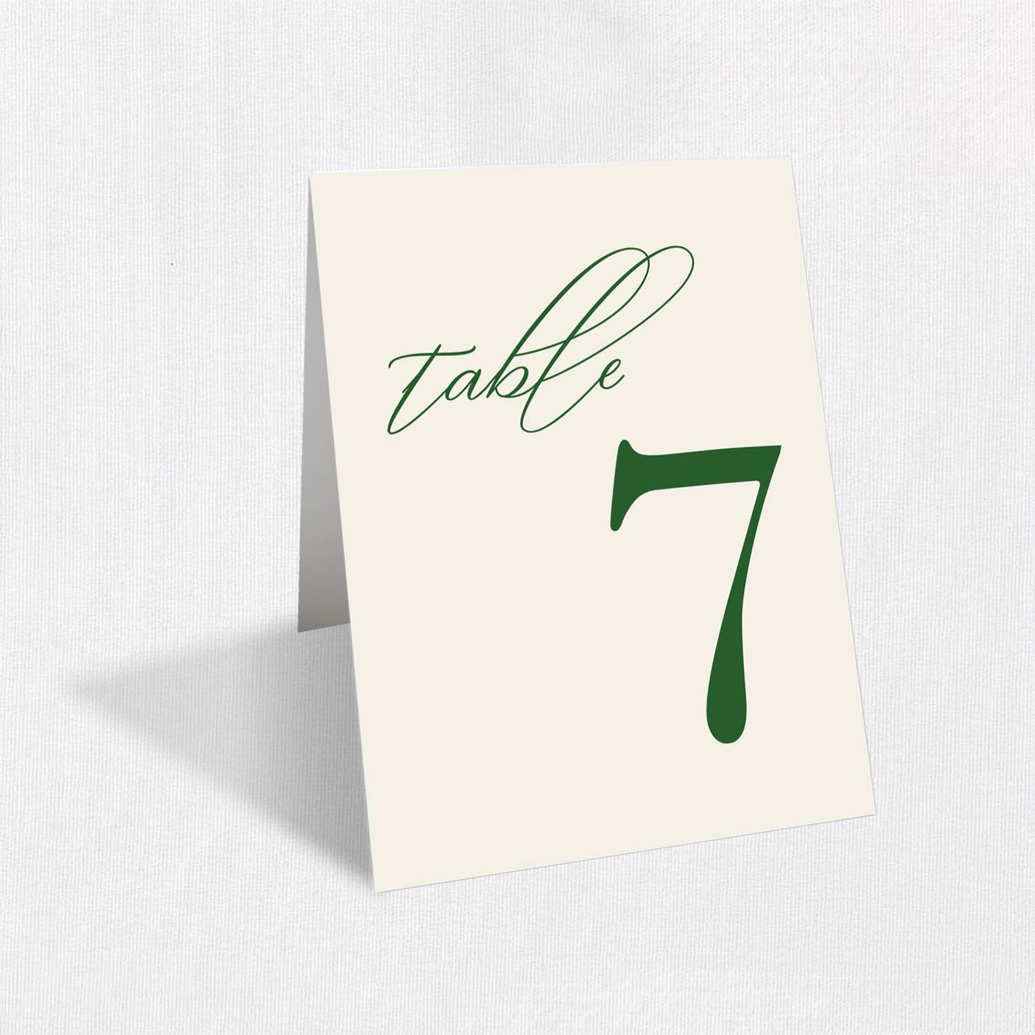 Chelsea Table Numbers