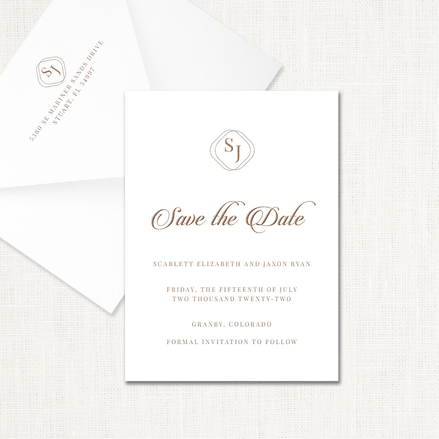Scarlett Save the Date Cards