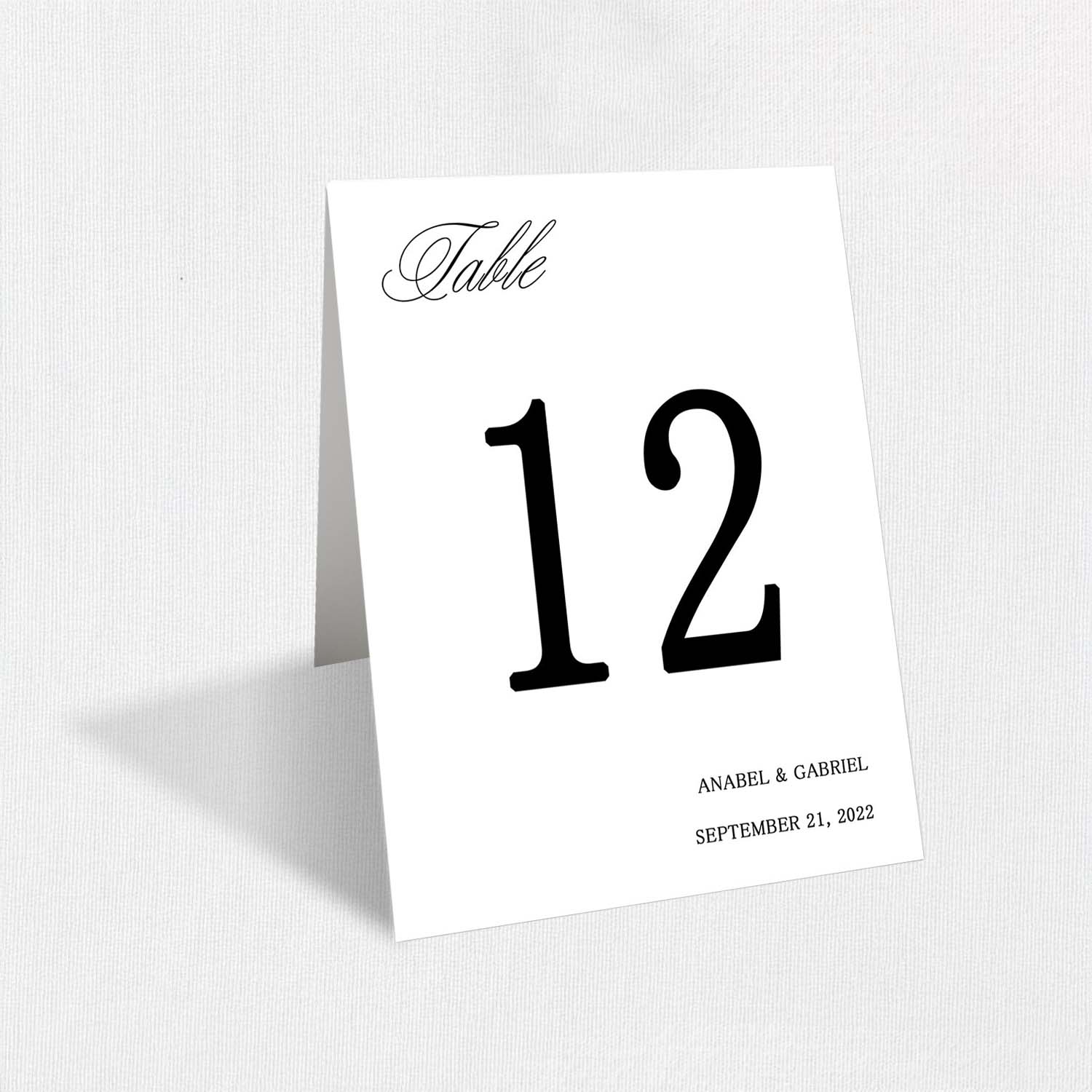 Anabel Table Numbers