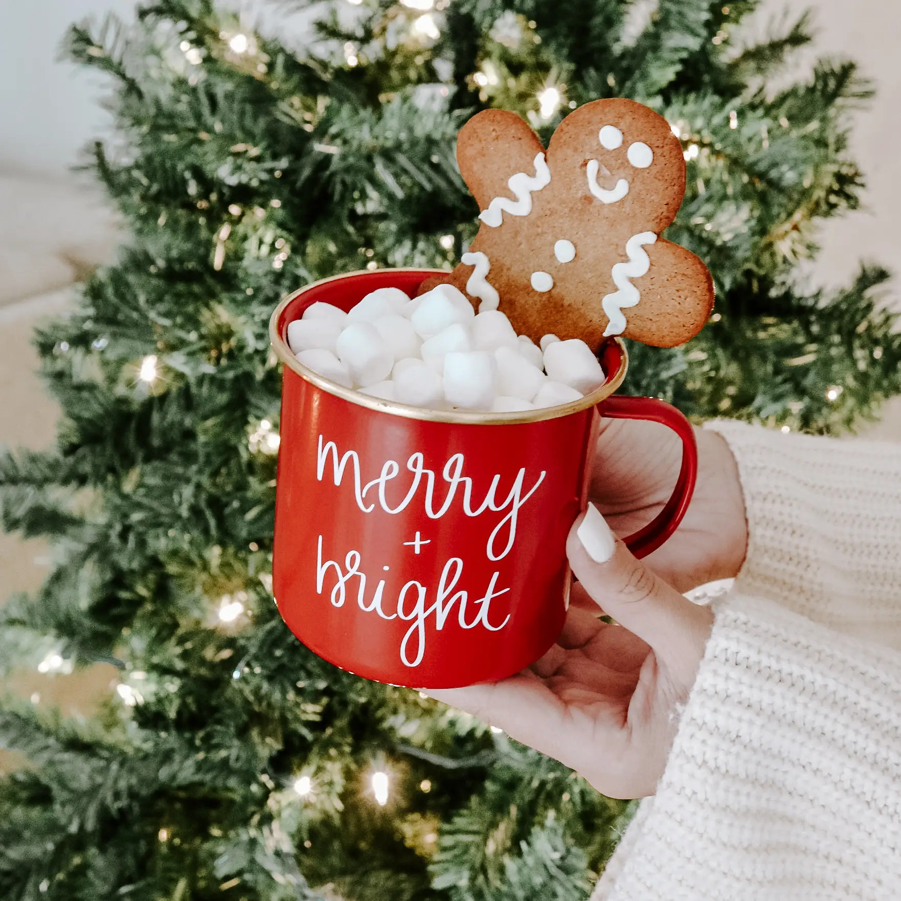 Merry and Bright - Red Coffee Mug 