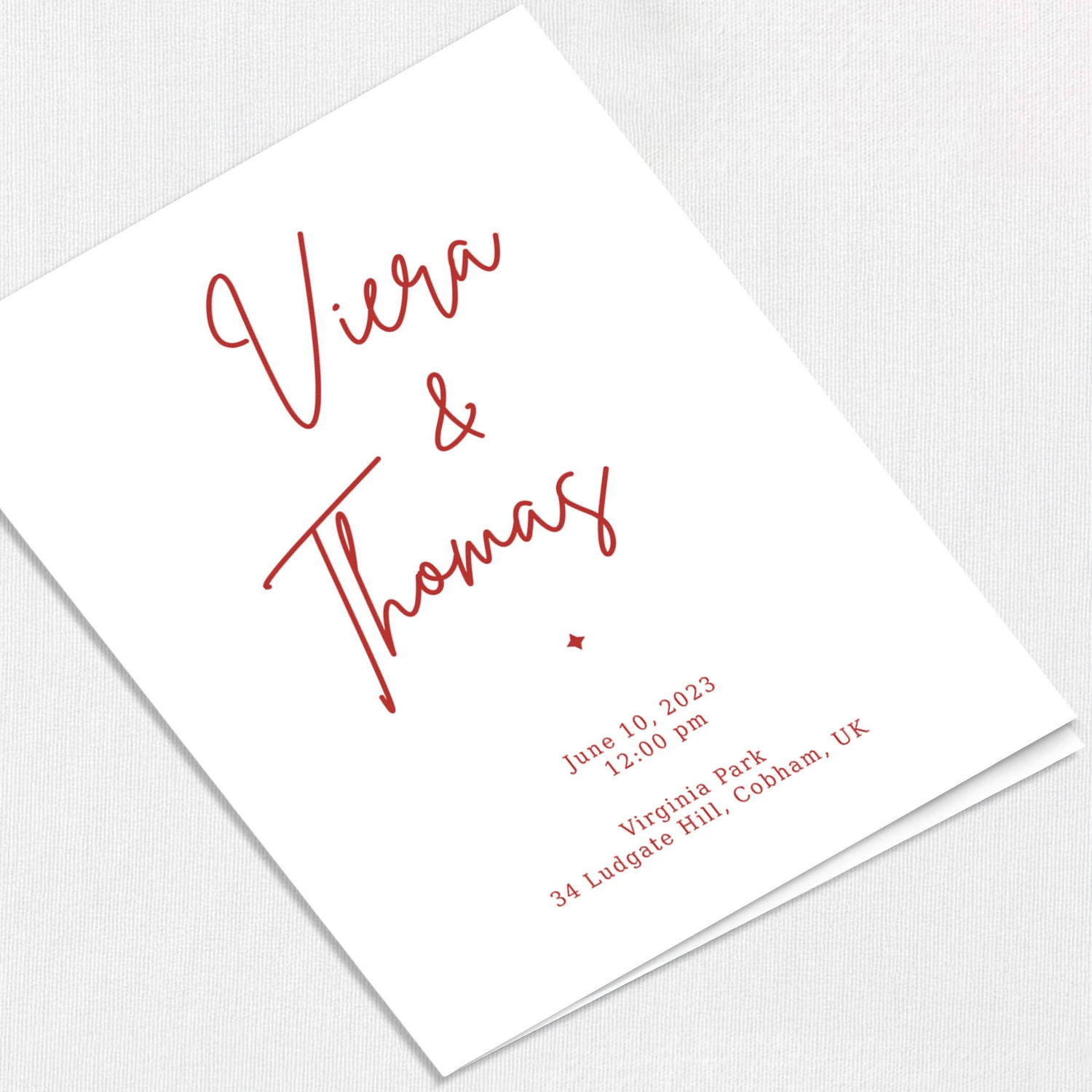 Viera Wedding Programs