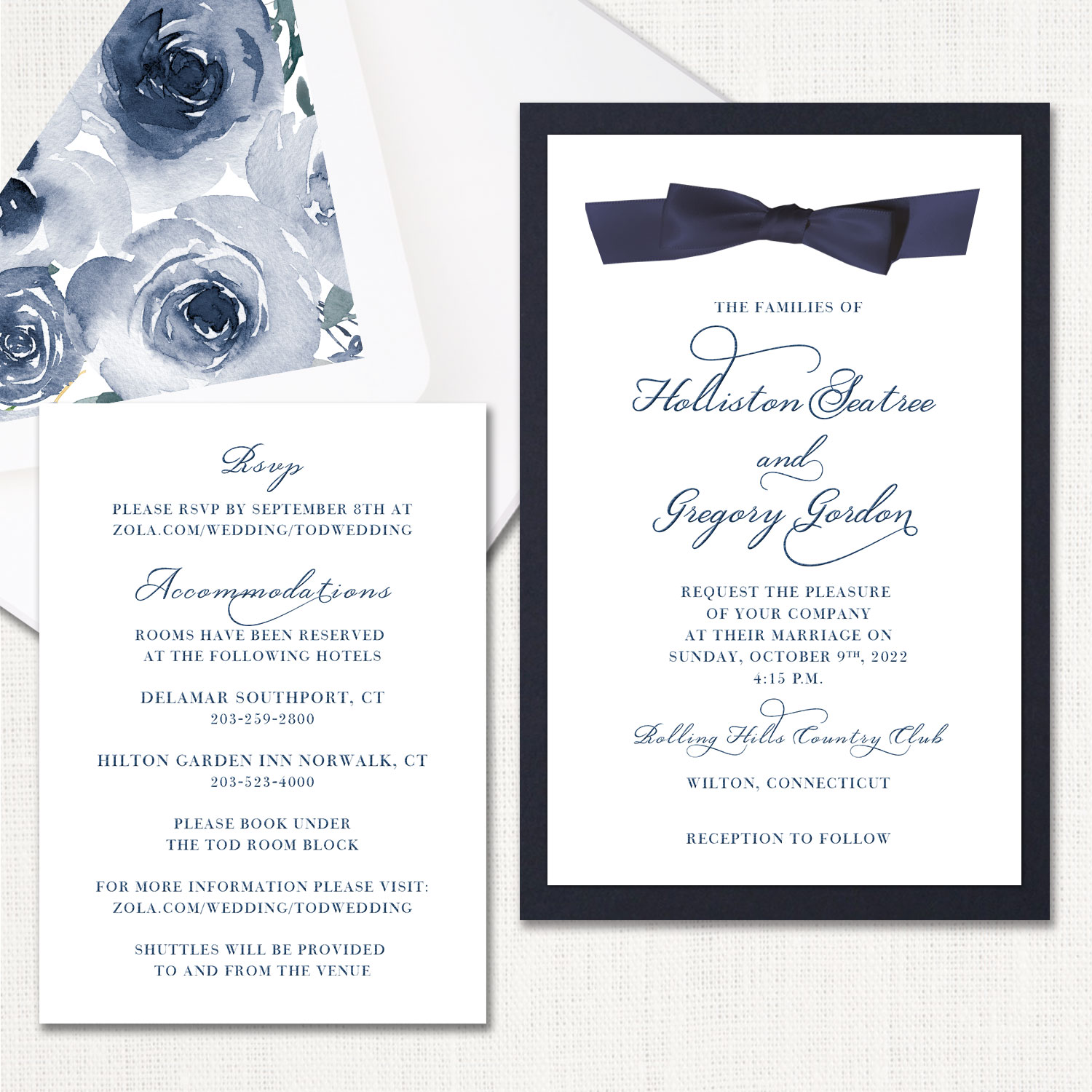 Holliston Ribbon Wedding Invitations