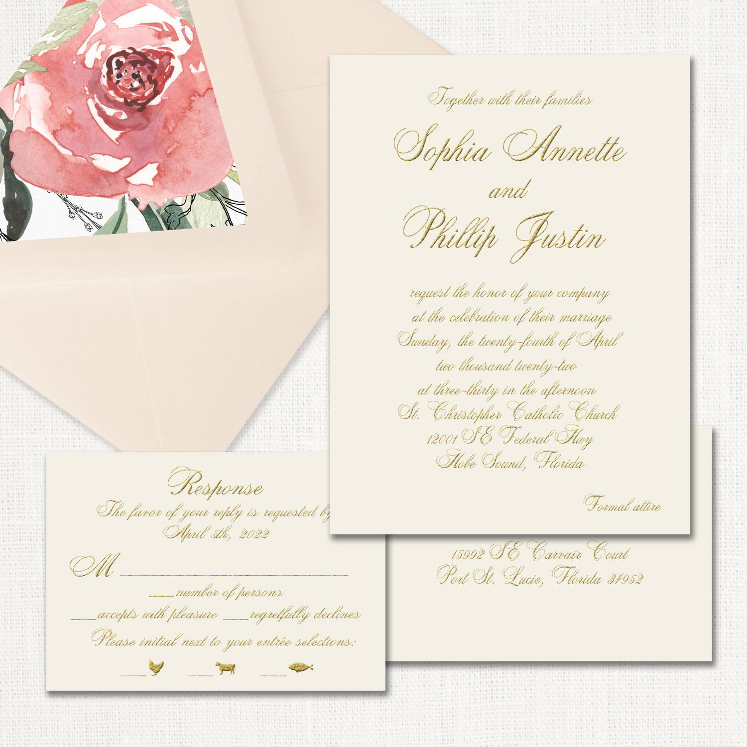 Sophia Wedding Invitations