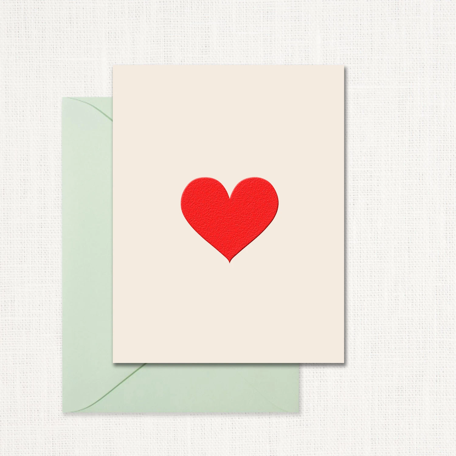 Scarlet Heart Greeting Card