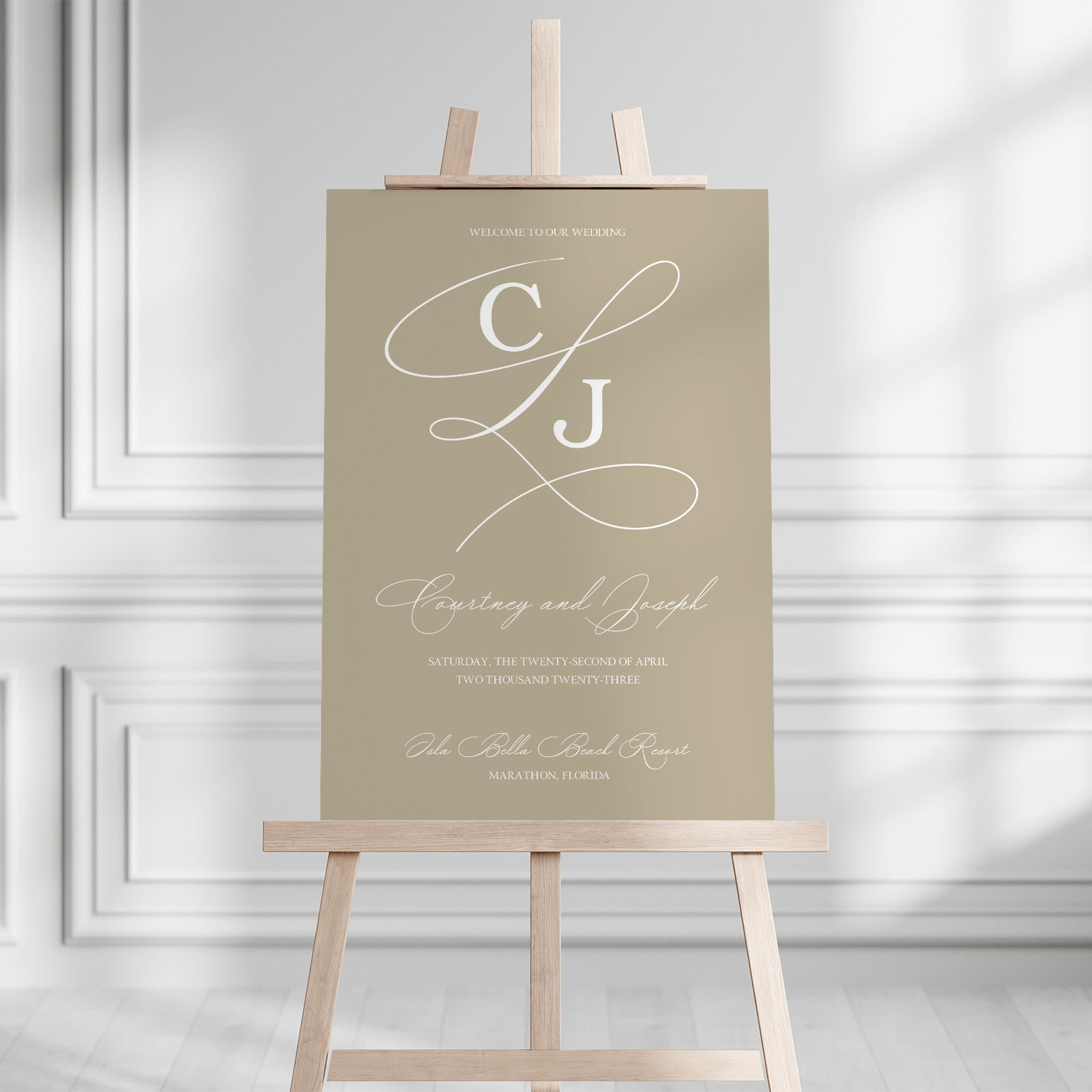 Courtney Welcome Sign