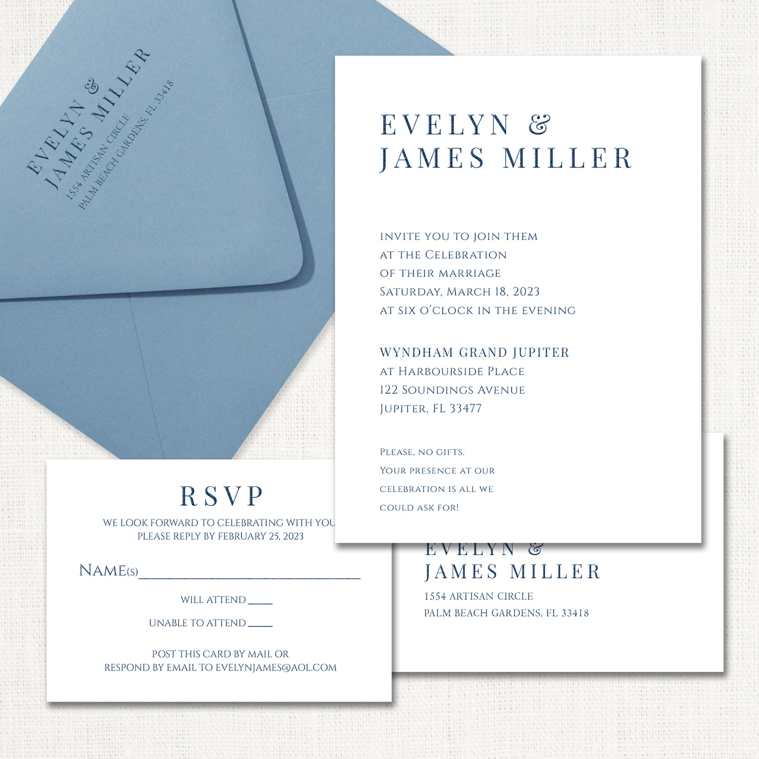 Evelyn Wedding Invitations