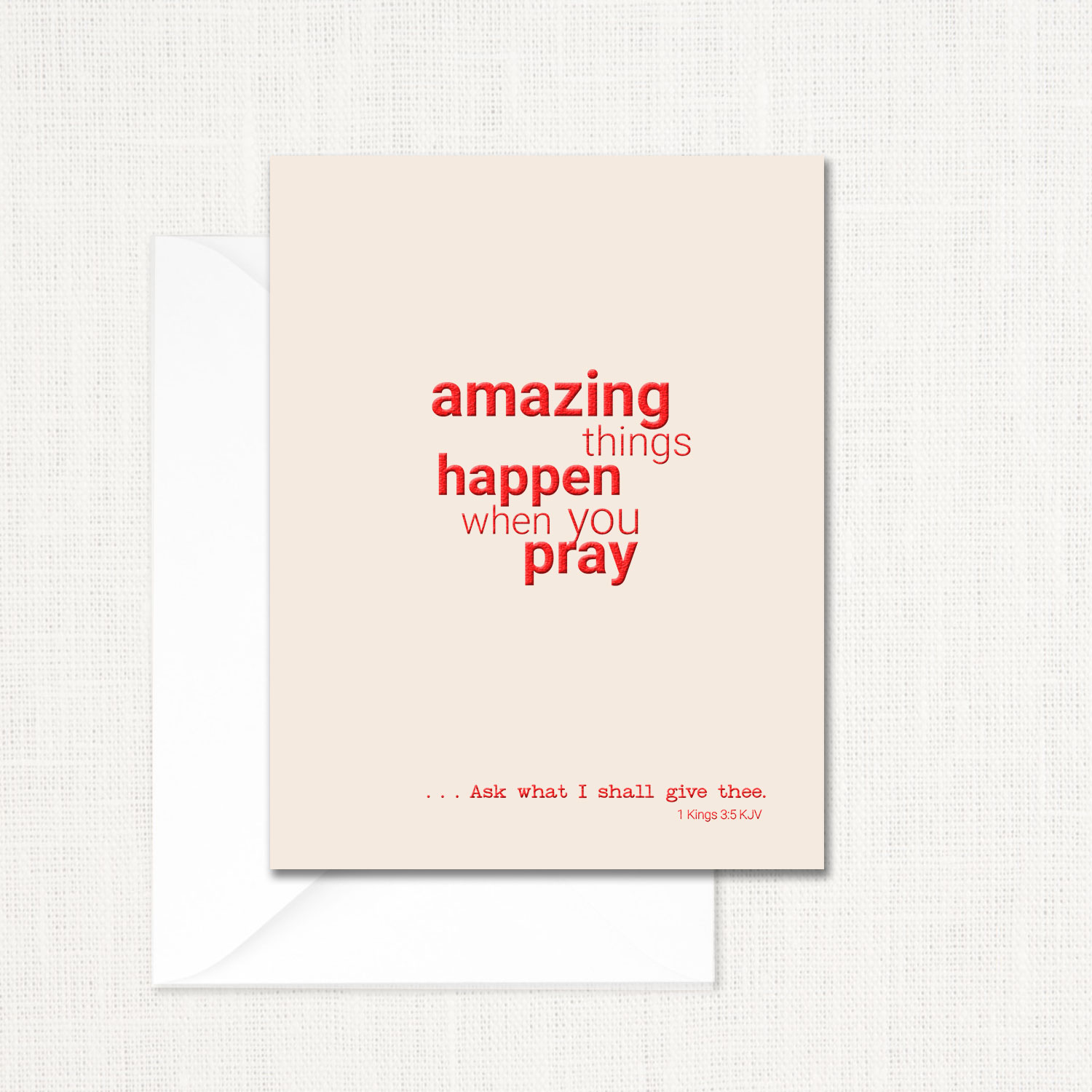 When You Pray Greeting Card