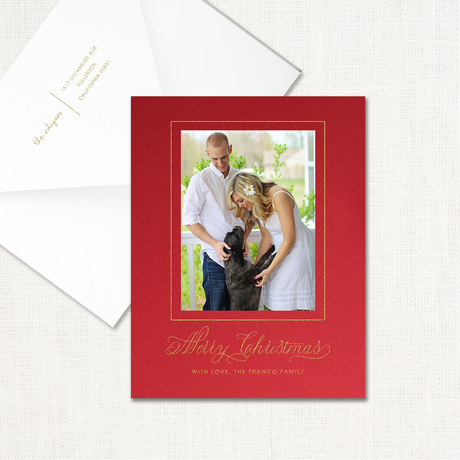 Traditional Merry Christmas Card 