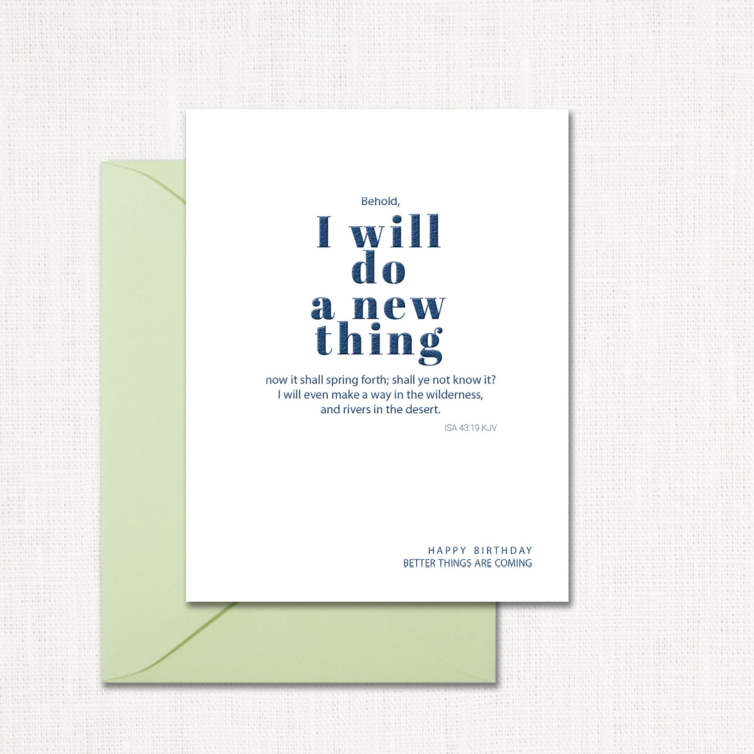 I Will Do A New Thing Greeting Card