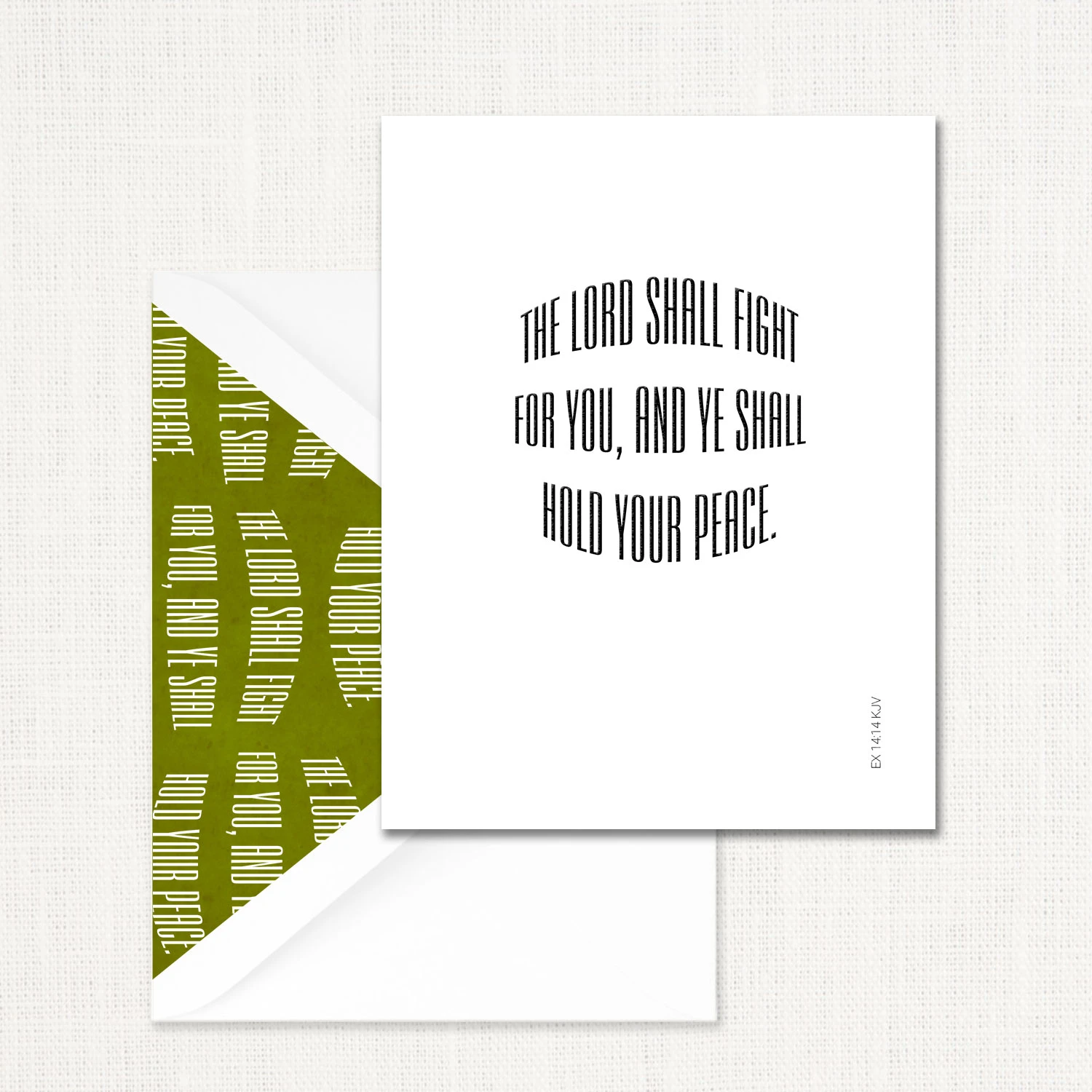 Hold Your Peace Greeting Card