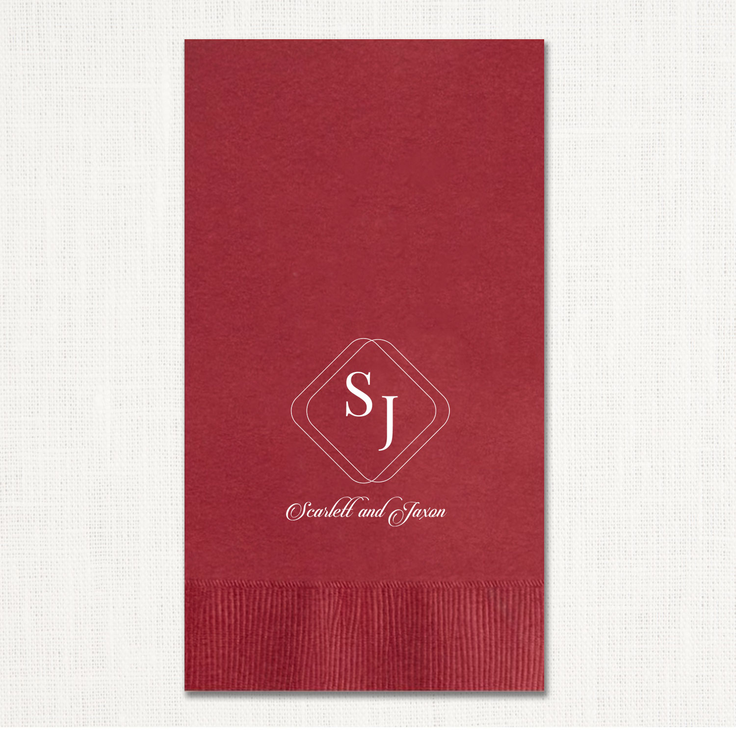 Scarlett Foil Guest Towel Napkins