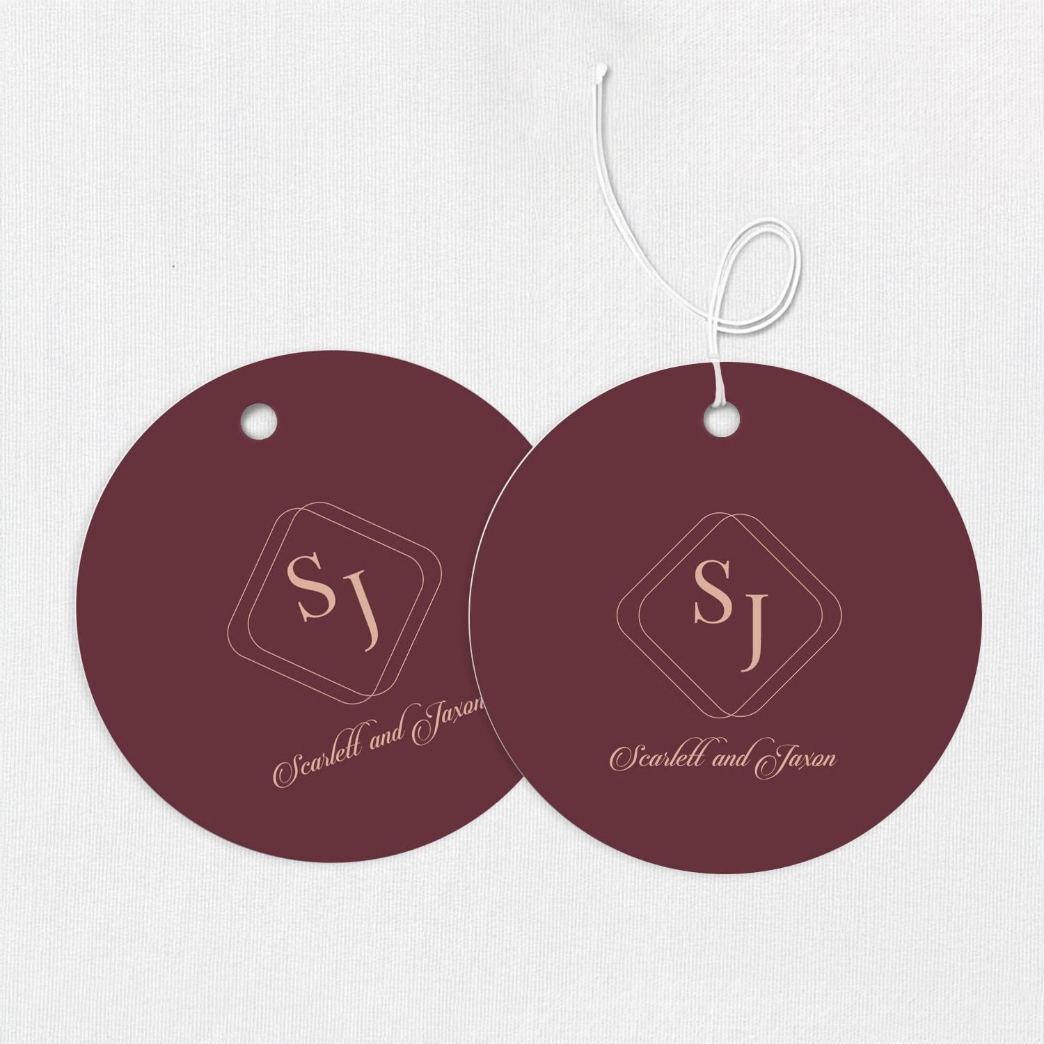 Scarlett Round Gift Tags