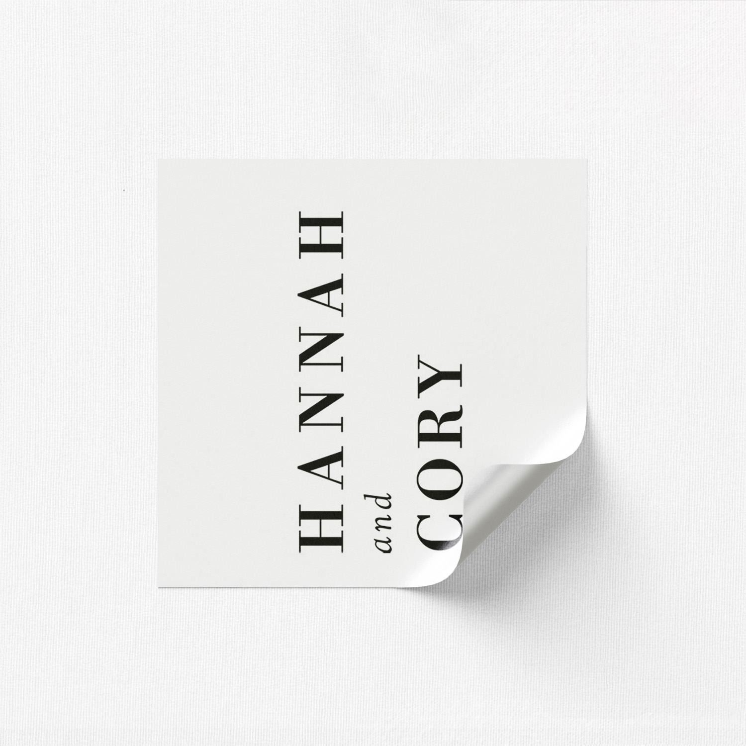 Hannah Square Stickers